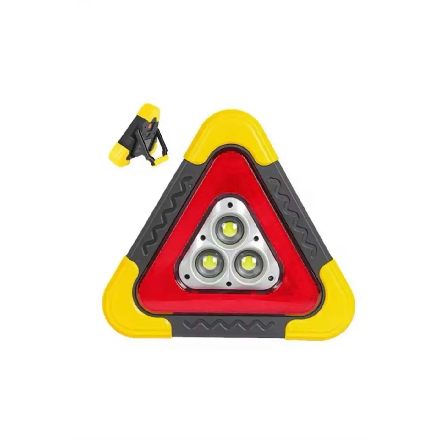 Reflektör Güneş Panelli Solarlı Şarjlı Üçgen Işıklı Trafik Reflektör Fener