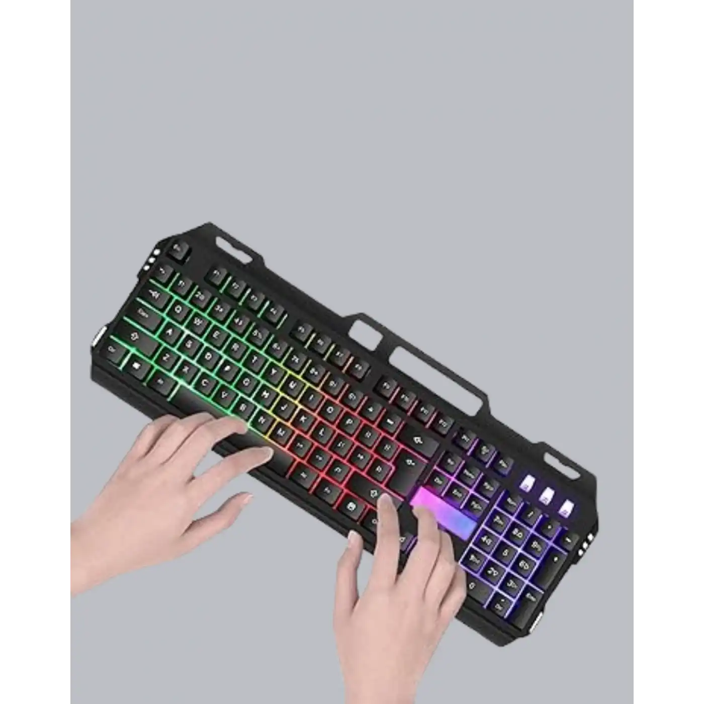 RGB Aydınlatmalı Klavye Mouse Seti – USB Bağlantılı, Türkçe Q, Ayarlanabilir DPI, Ergonomik Yapı