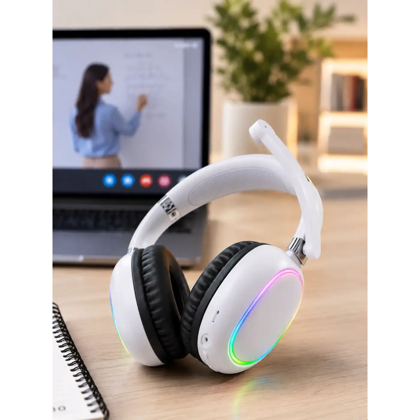 RGB BEYAZ KULAKLIK MAX-17