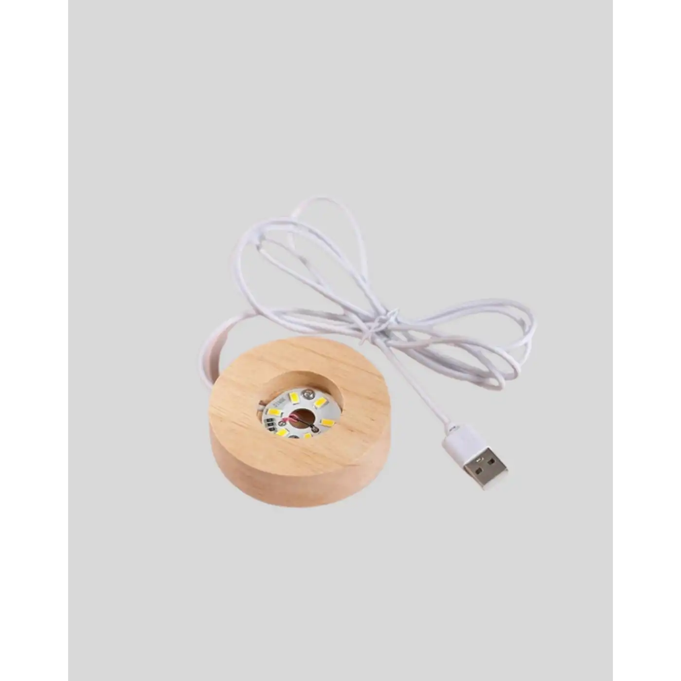 Romantik Kalpli Kristal Cam Küre USB’li Işıklı Dekoratif Obje
