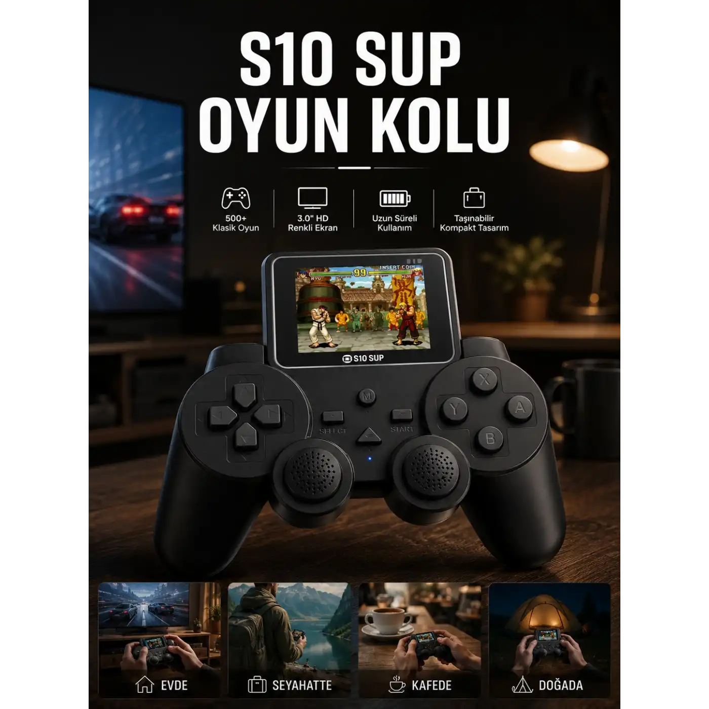 S10 Sup 520 Oyunlu Gamepad TV Uyumlu Gamepad