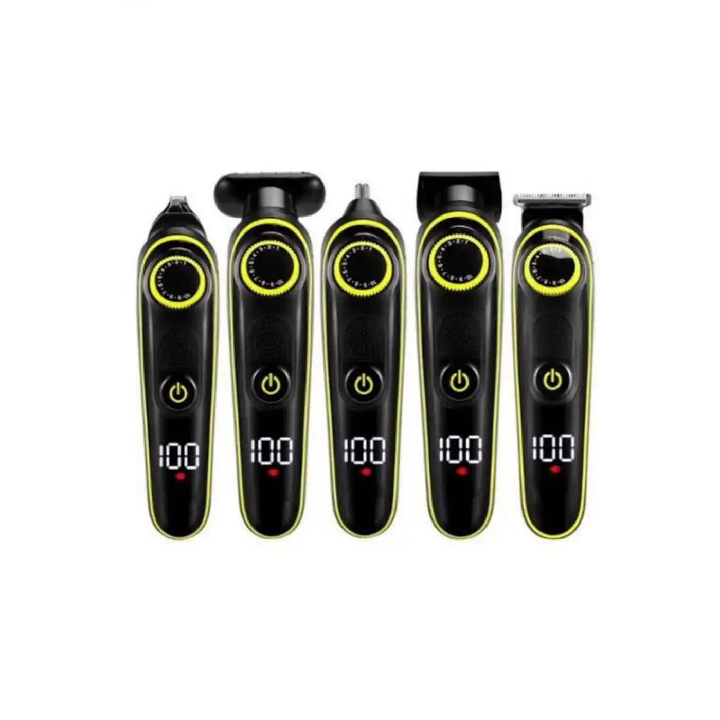 Saç Sakal Şekillendirici Tıraş Makinesi 5 Başlıklı Paslanmaz Çelik Bıçaklı Unısex