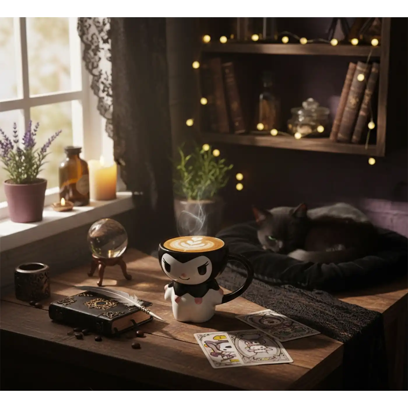 Sanrio Kuromi Kapaklı Kupa