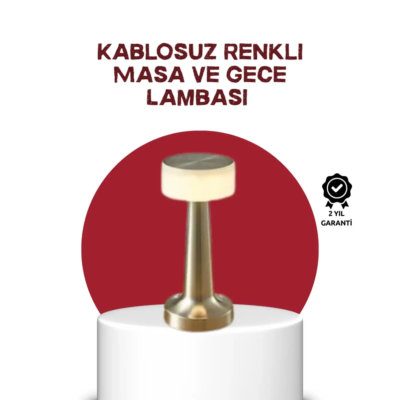 Şarj Edilebilir LED Masa Lambası USB Girişli, Metal Yapı