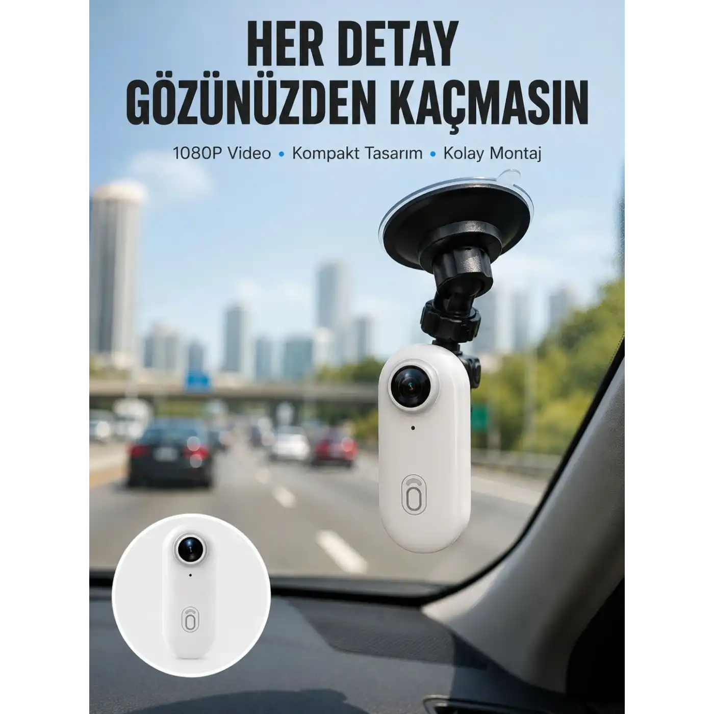 Şarj Edilebilir Uzun Ömürlü Mini Spor Kamera Full HD Yeni Nesil