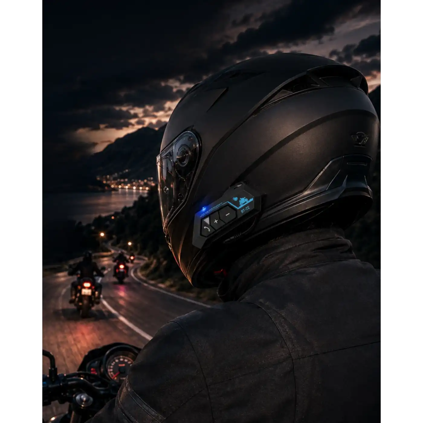 Şarjlı Bluetooth Kask Kulaklığı Navigasyon ve Müzik Destekli