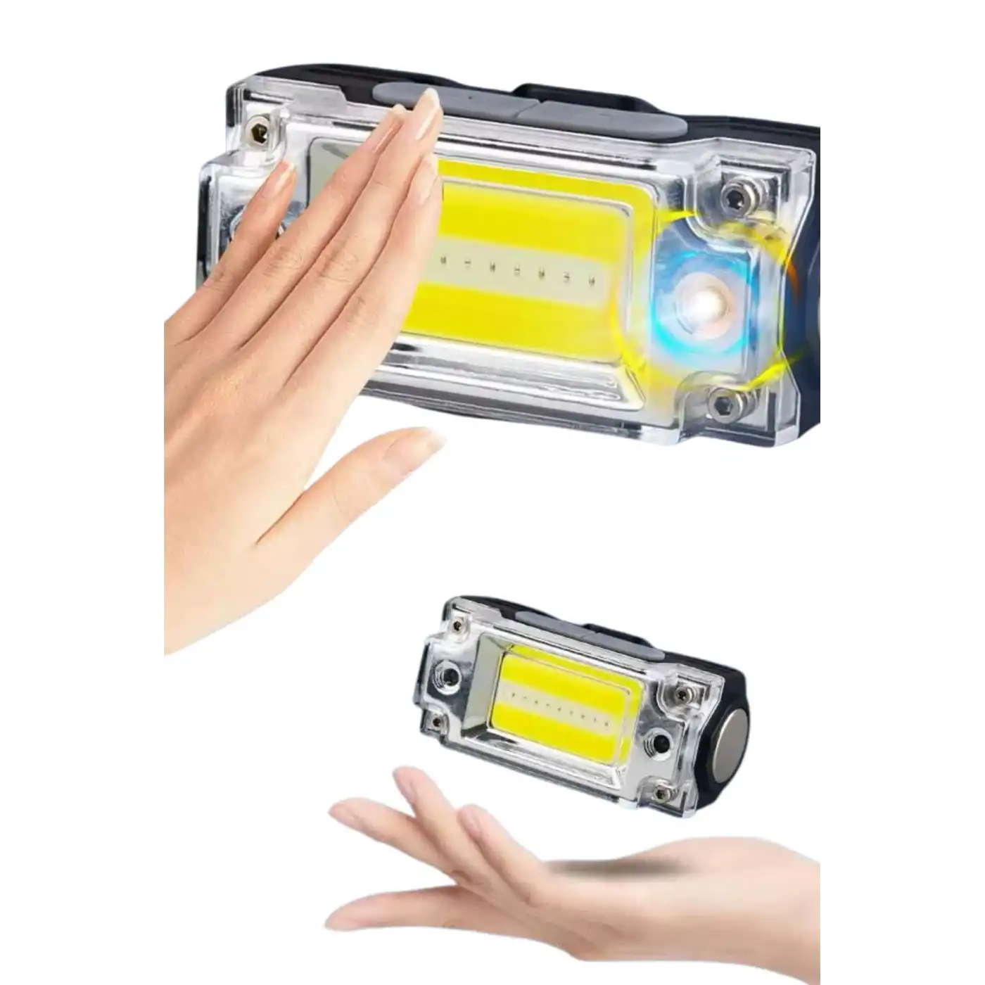 Sensörlü Kamp Lambası Ayarlanabilir Kafa Lambası Kafa Bantlı