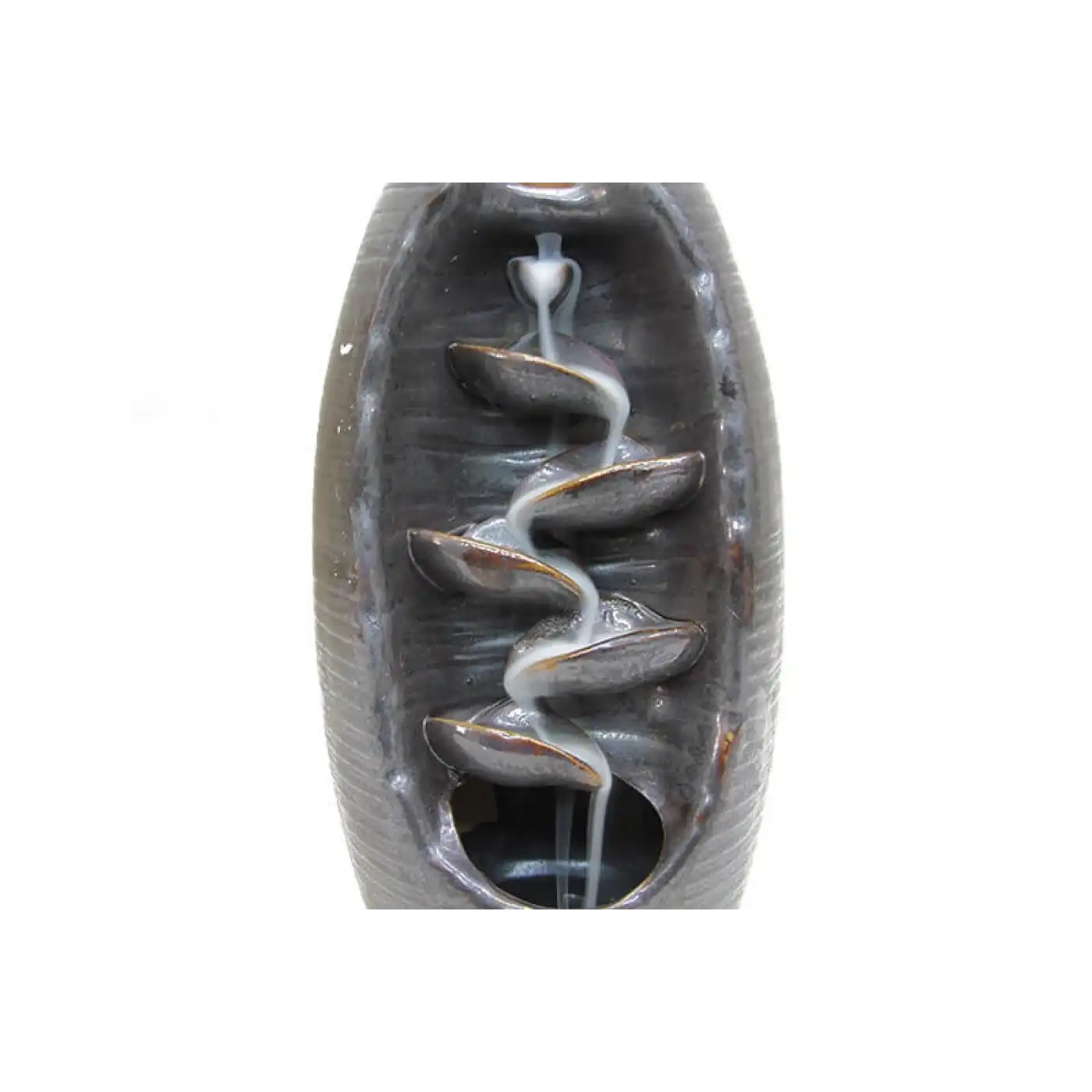 Seramik Bronz Yaprak Desen Geri Akışlı Tütsülük