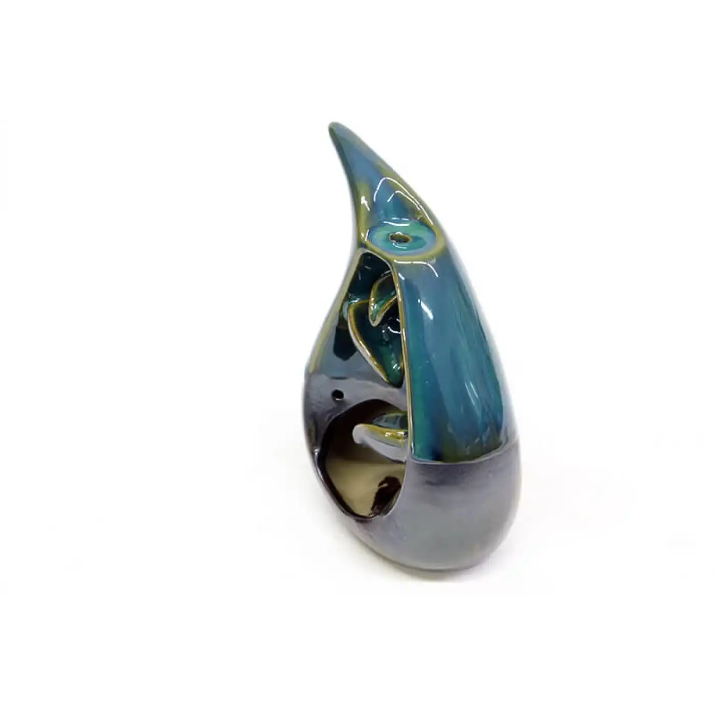 Seramik Dekoratif Şelale Geri Akışlı Tütsülük