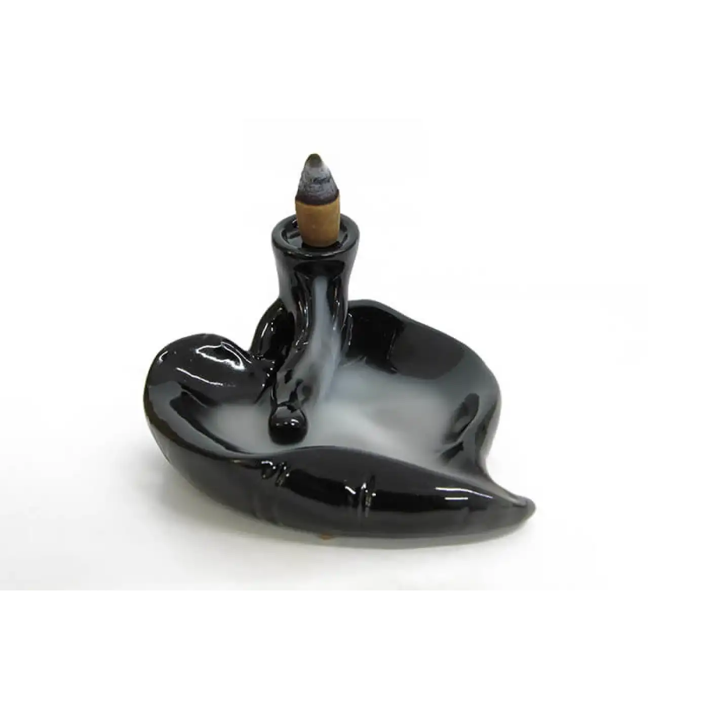 Seramik Kalp Aromaterapi Geri Akışlı Tütsülük