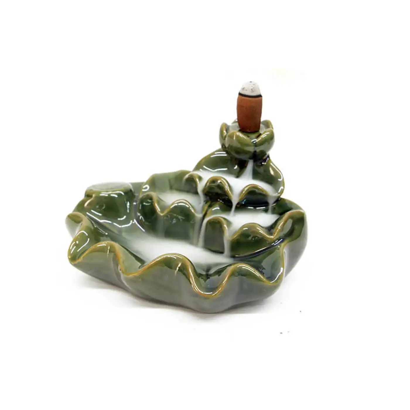 Seramik Şelale Aromaterapi Geri Akışlı Tütsülük