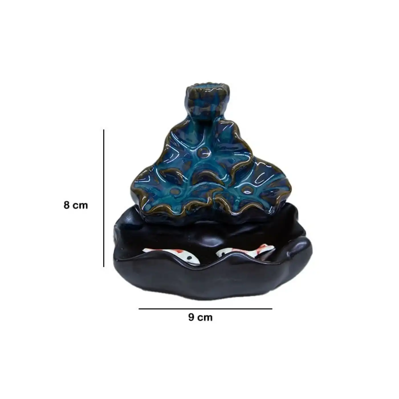 Seramik  Şelale Aromaterapi Geri Akışlı Tütsülük