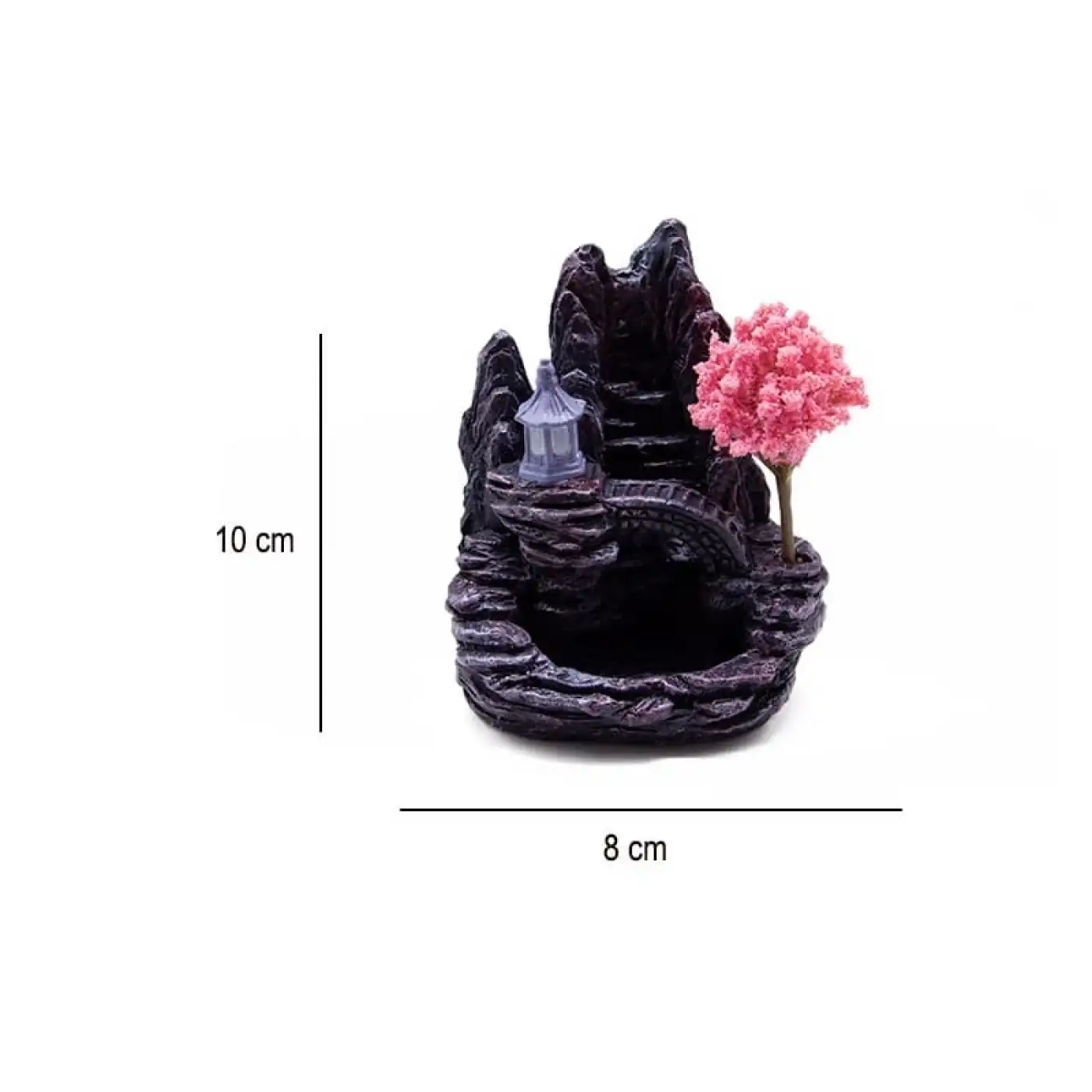 Seramik  Şelale Aromaterapi Geri Akışlı Tütsülük