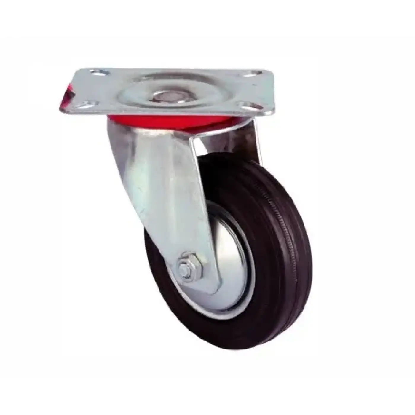 Servis Tekeri - Tablalı Siyah Döner - Çap 125 Mm