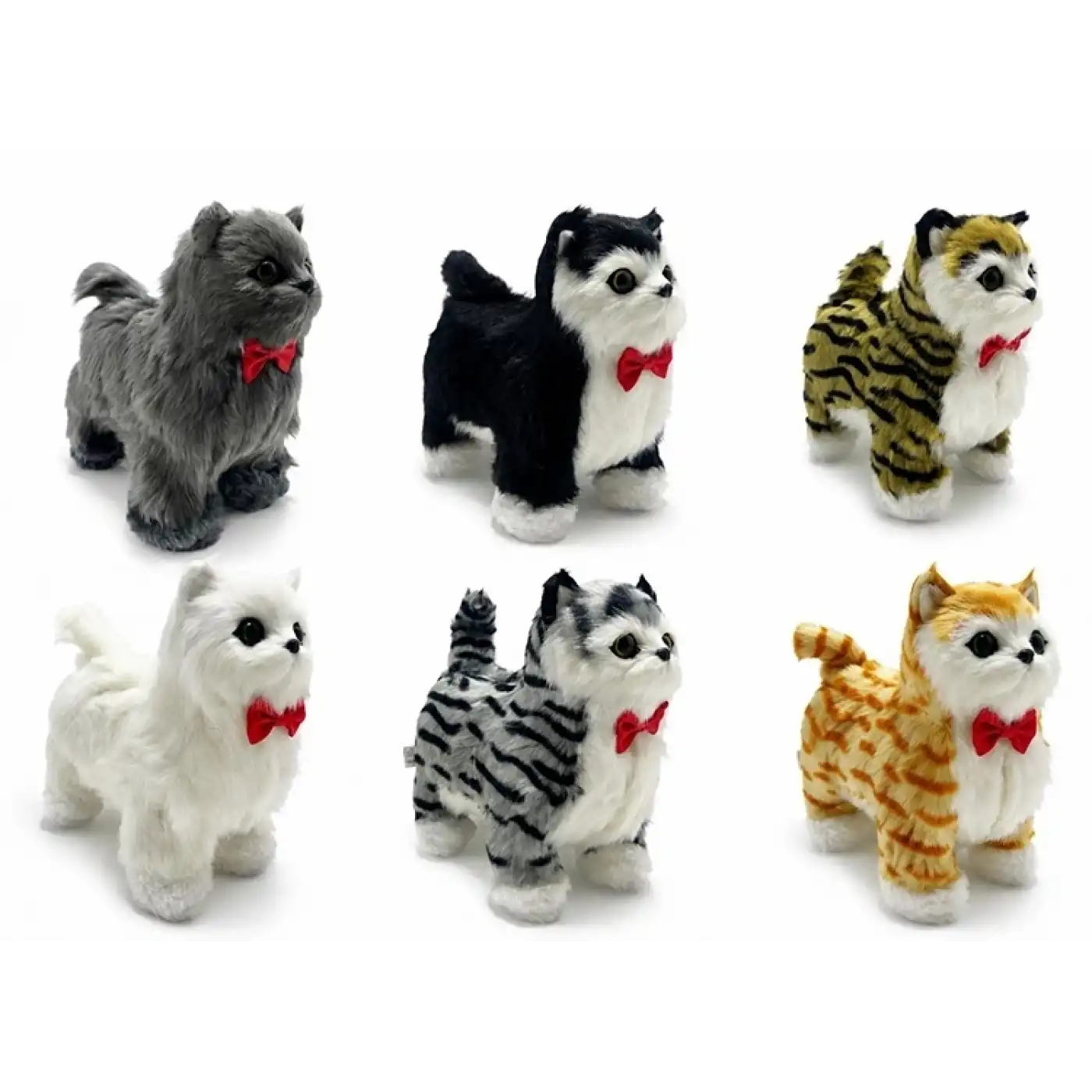 Sesli Hareketli Yürüyen Peluş Kedi Alk3389