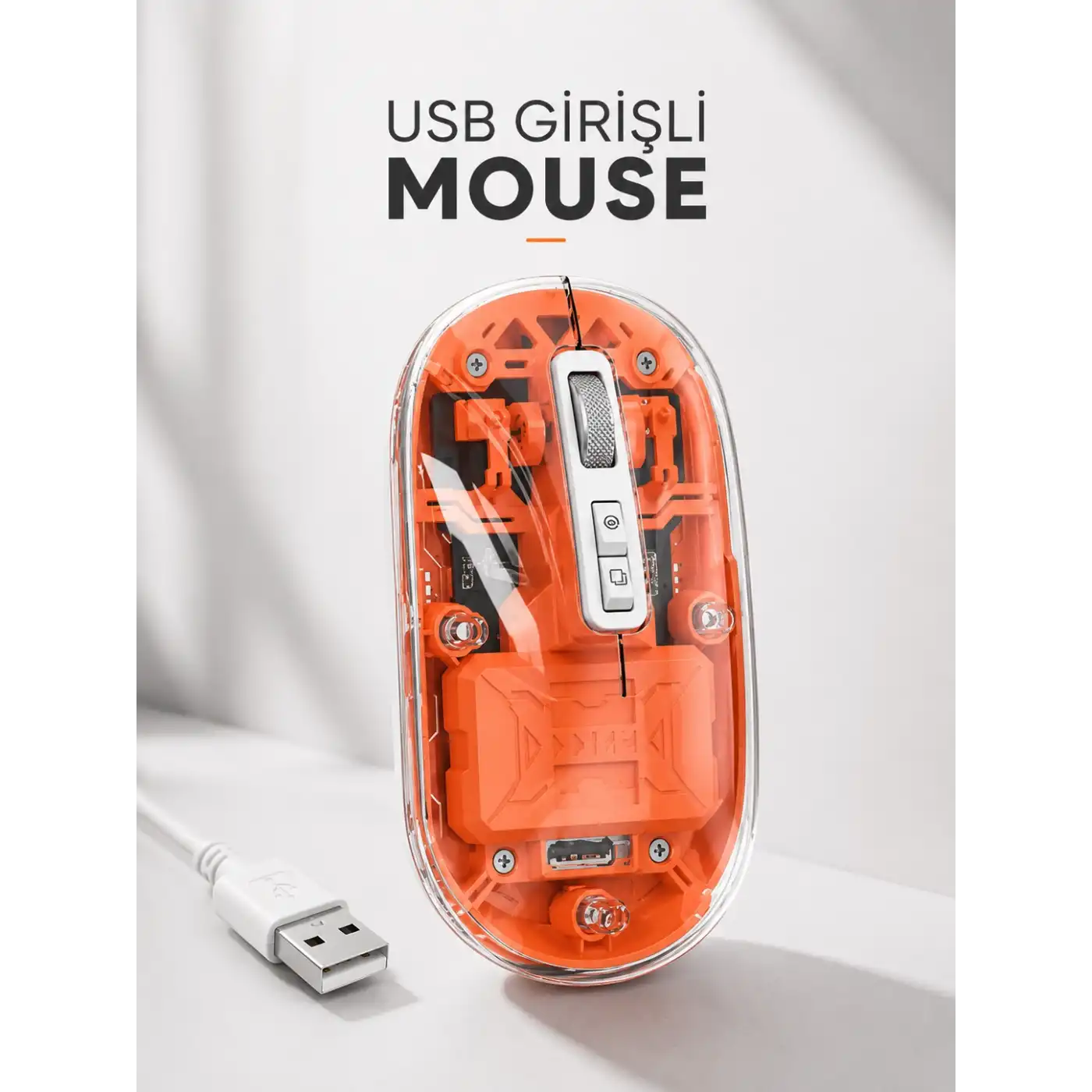 Sessiz Kablosuz USB Girişli Mouse Fare Yüksek Performanslı