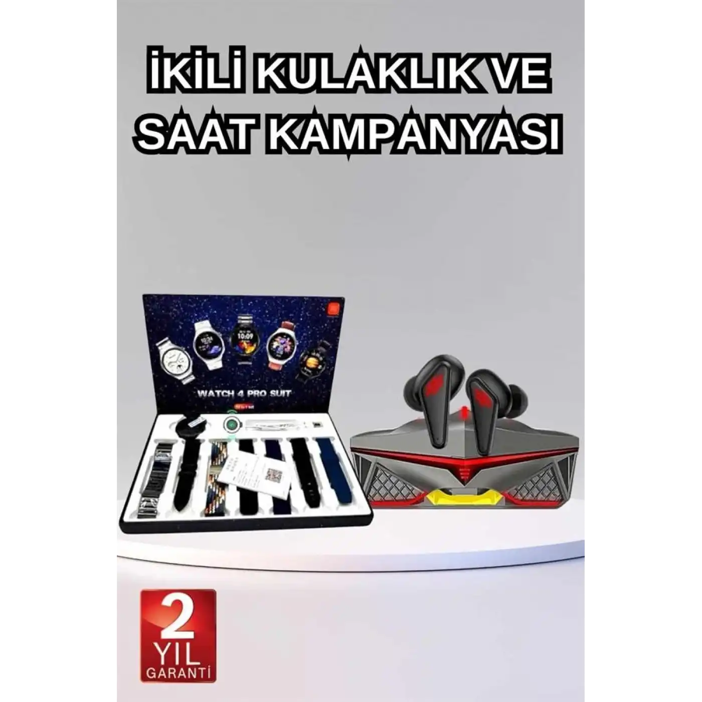 Seti Bluetooth Kulaklık Ucuz Kaliteli Yeni Nesil Akıllı Saat