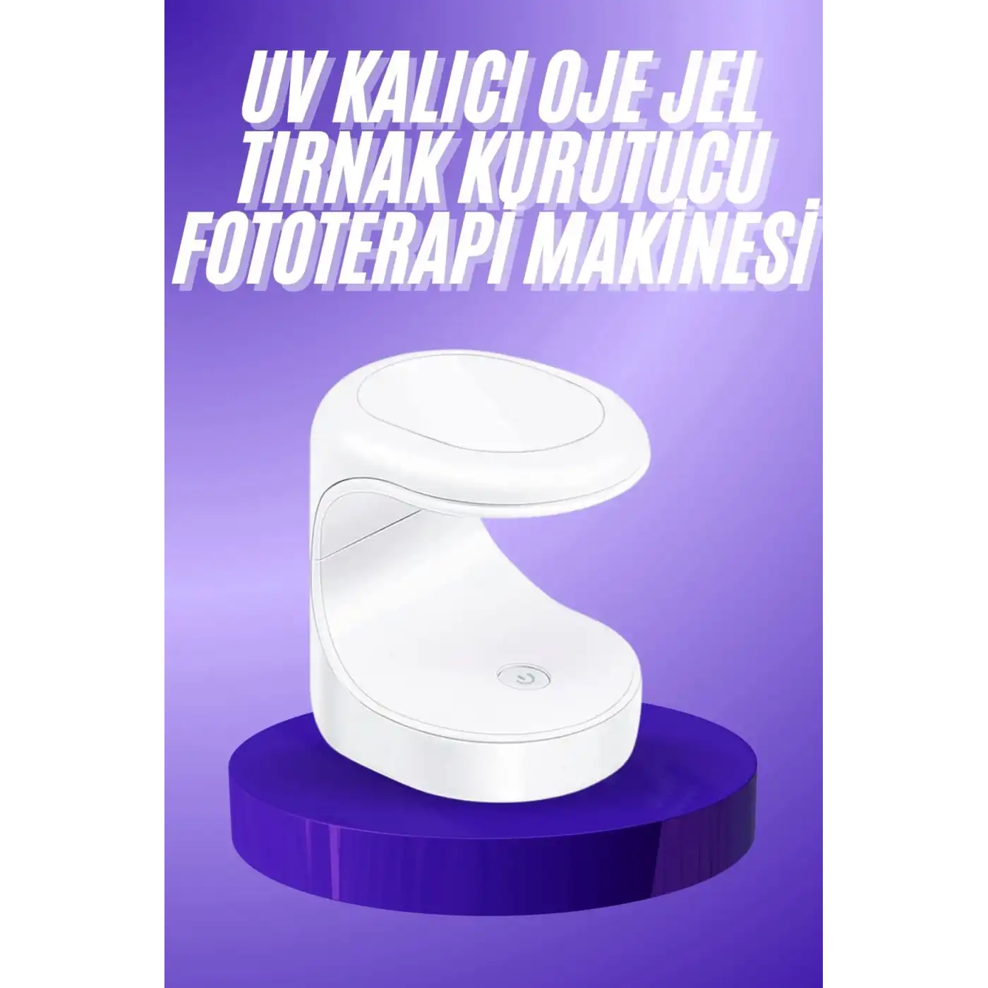Seyehat Tipi Mini Oje Kurutucu Ultraviole Mor Işık Protez Tırnak Kurutucu