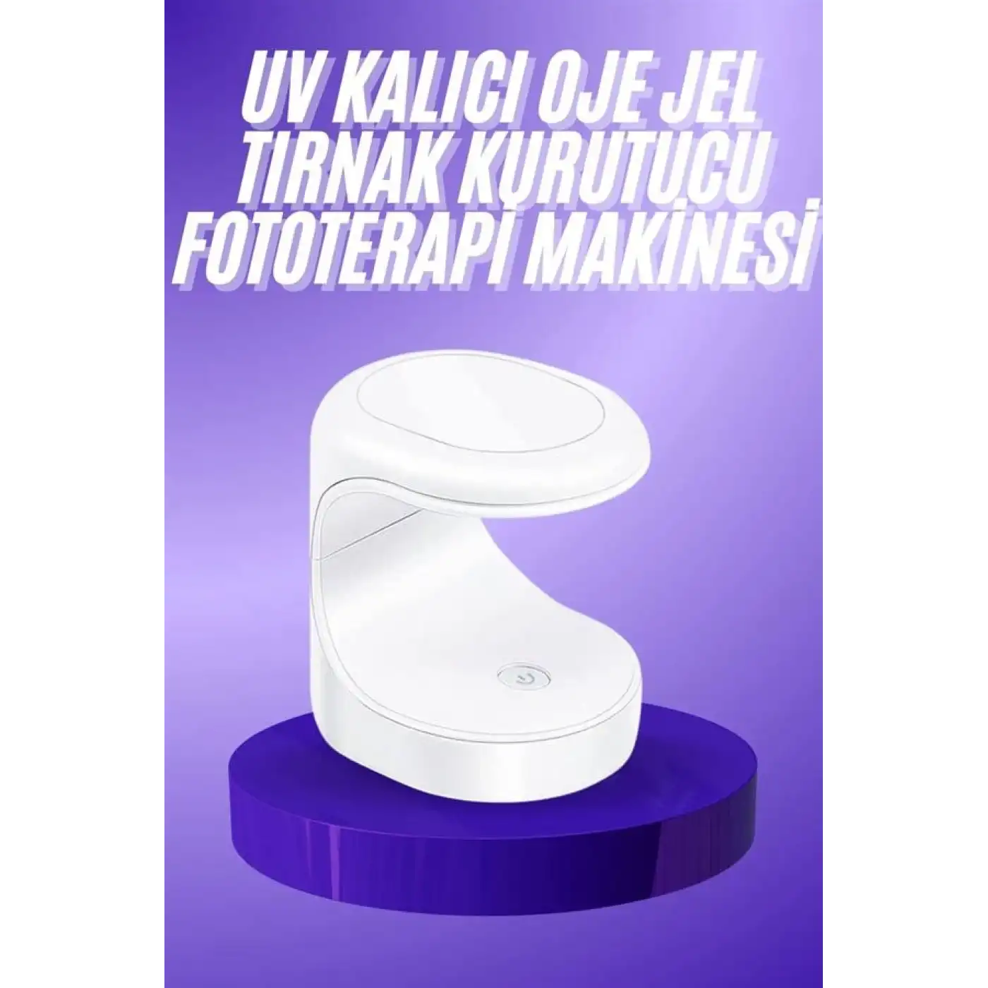 Seyehat Tipi Mini Oje Kurutucu Ultraviole Mor Işık Protez Tırnak Kurutucu