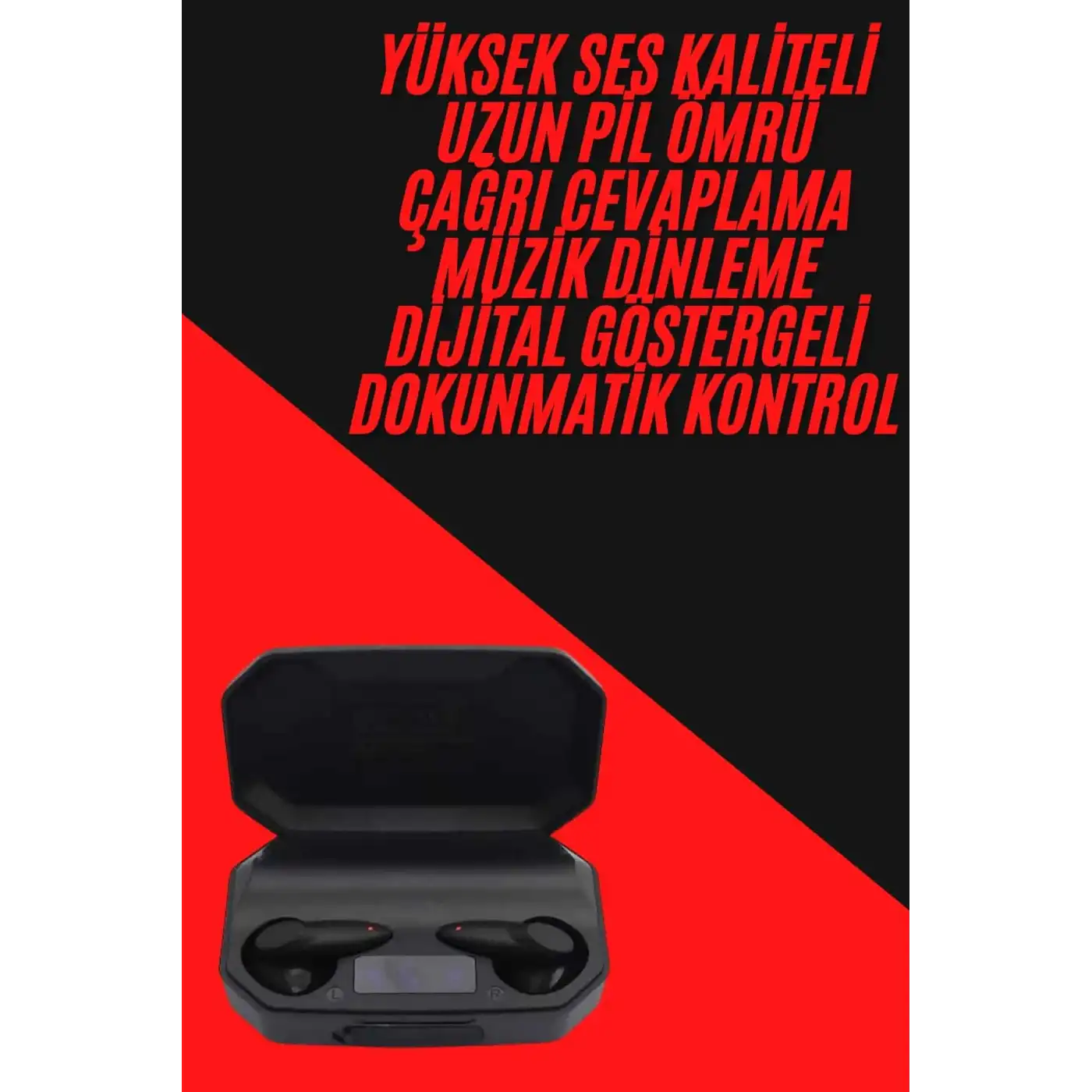 Siyah Profesyonel Kulaklık HD Mikrofonlu Çağrı Cevaplayabilen