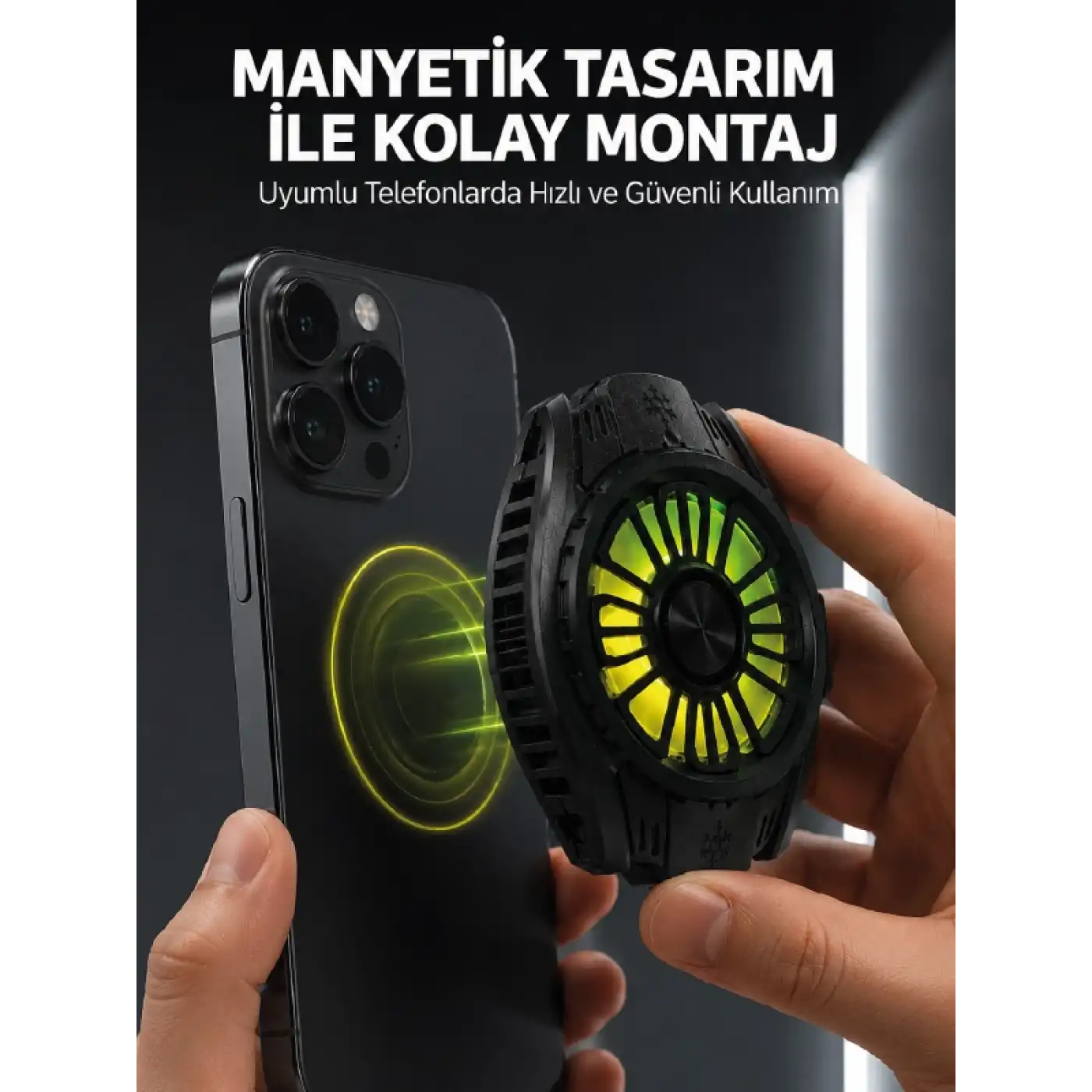 Soğutma Teknolojili RGB Işıklı Telefon Soğutucu