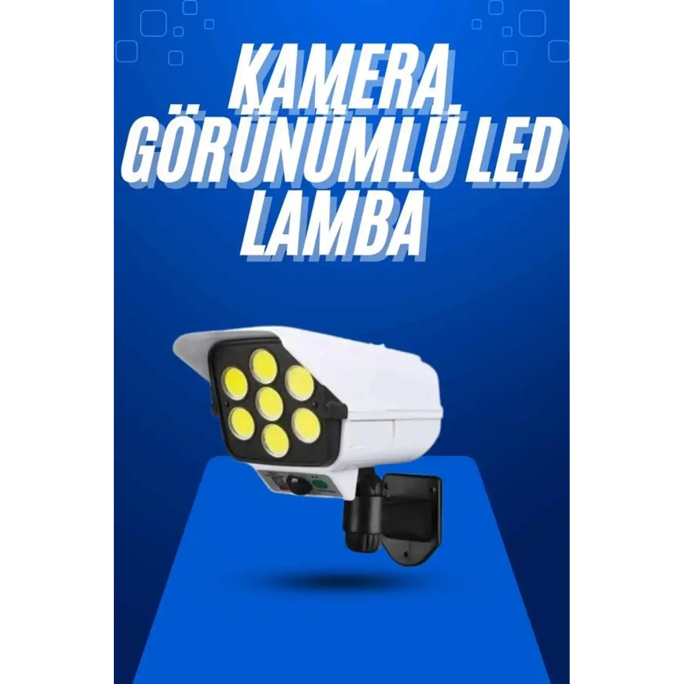 Solar Bahçe Aydınlatması Hareket Sensörlü Uzaktan Kumandalı Kamera Görünümlü