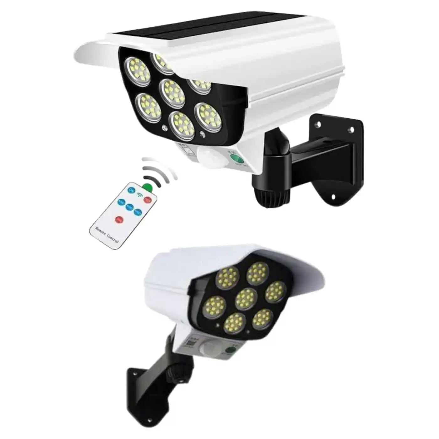 Solar Bahçe Aydınlatması Hareket Sensörlü Uzaktan Kumandalı Kamera Görünümlü