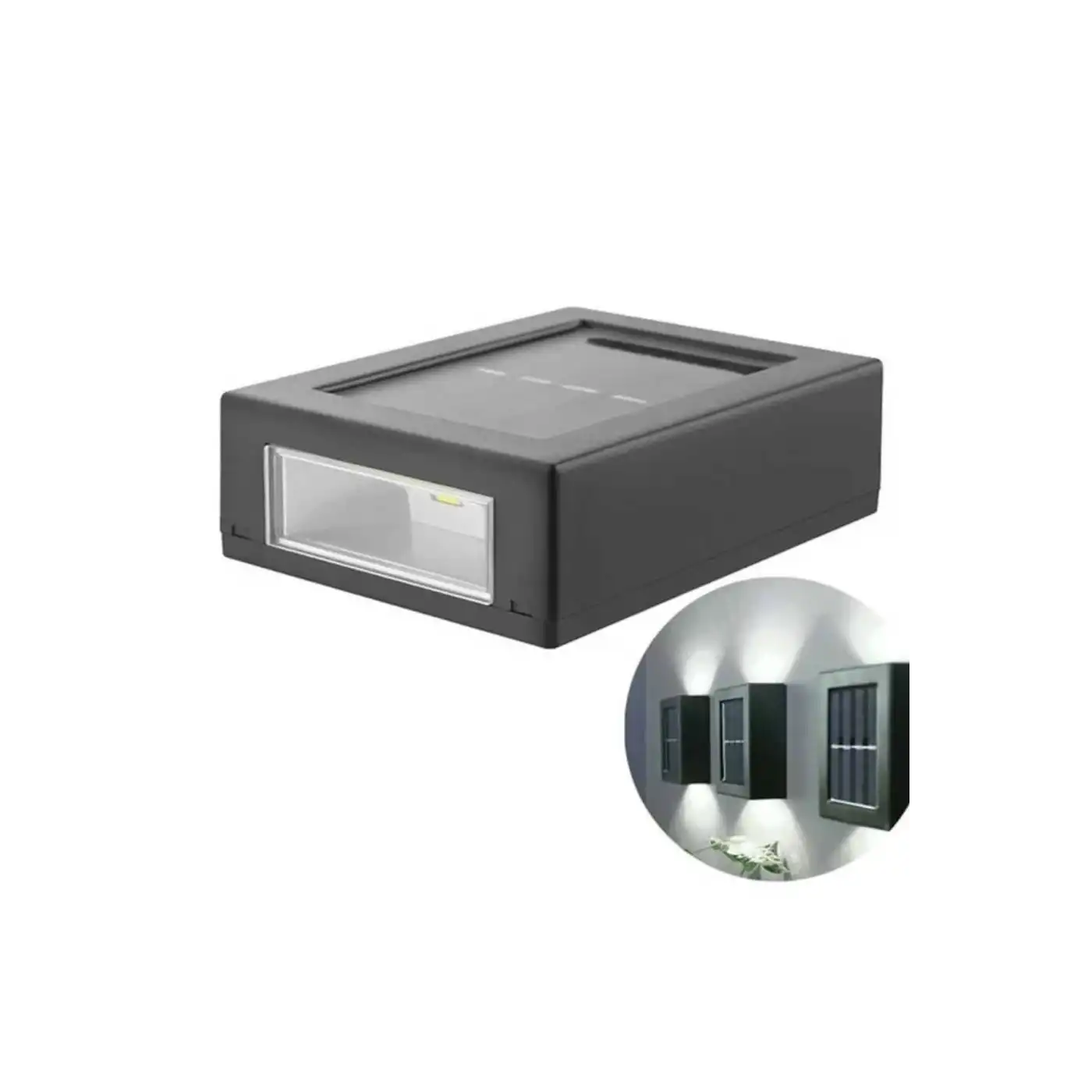 Solar Lamba Dekoratif Aplik Su Geçirmez Led Işıklı Duvar Lambası