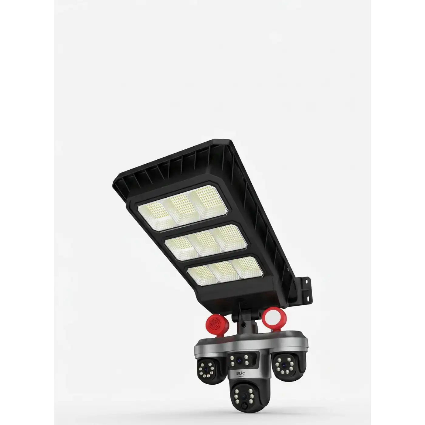 Solar Panelli Akıllı Güvenlik Kamerası LED Projektörlü
