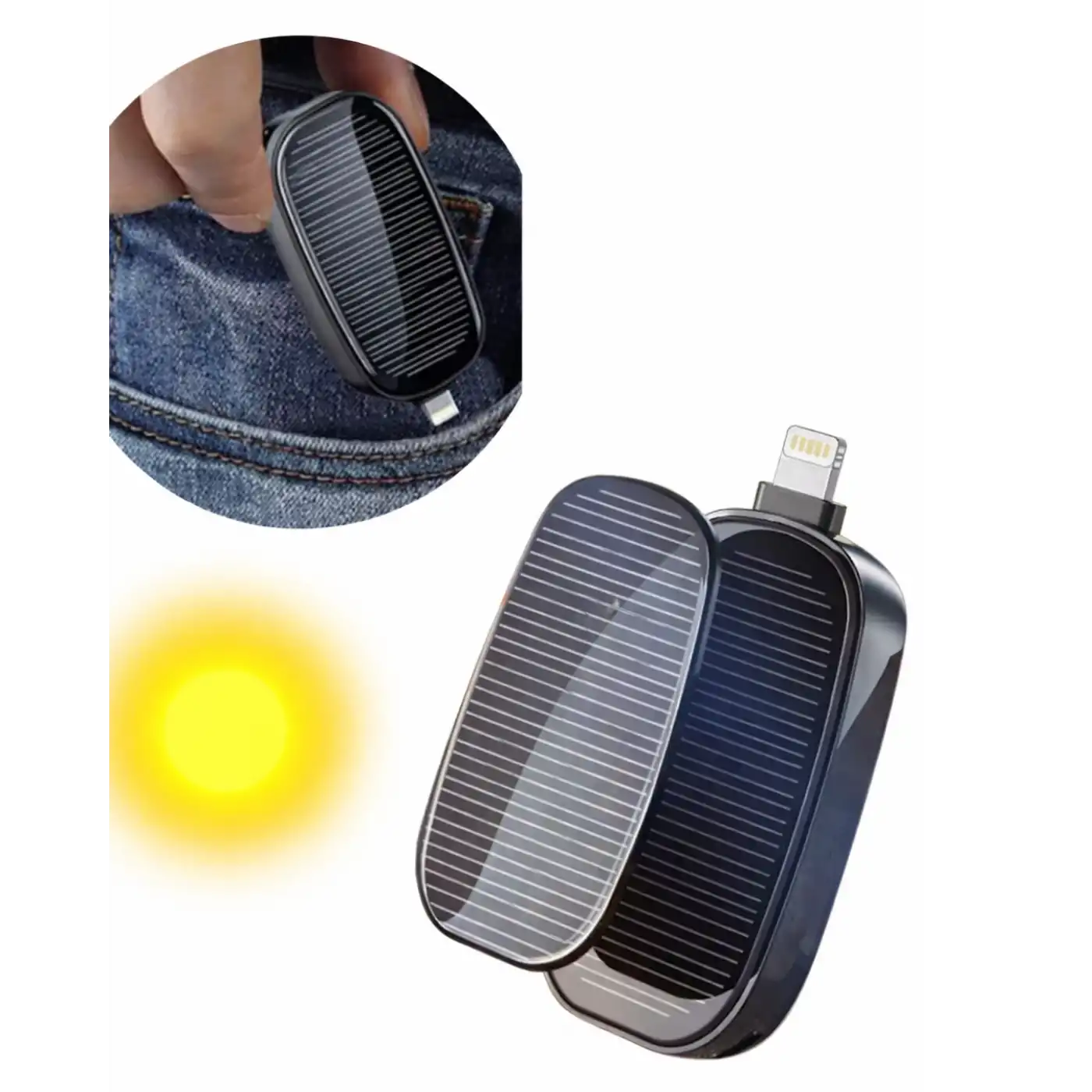 Solar Şarjlı Powerbank Acil Durum İçin Hafif ve Kompakt
