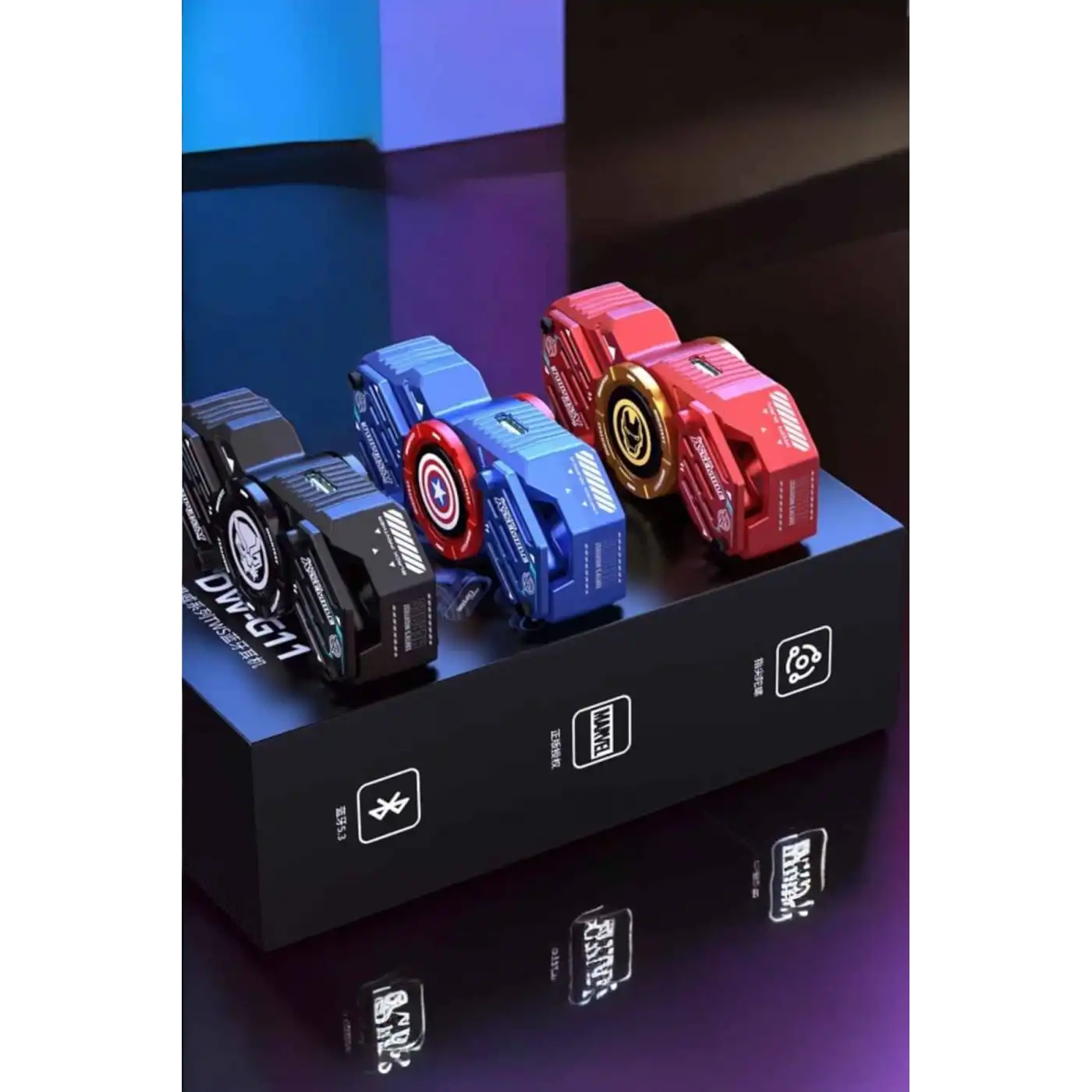 Stres Çarklı Bluetooth Kulaklık Kablosuz Kırmızı Yüksek Ses Kaliteli