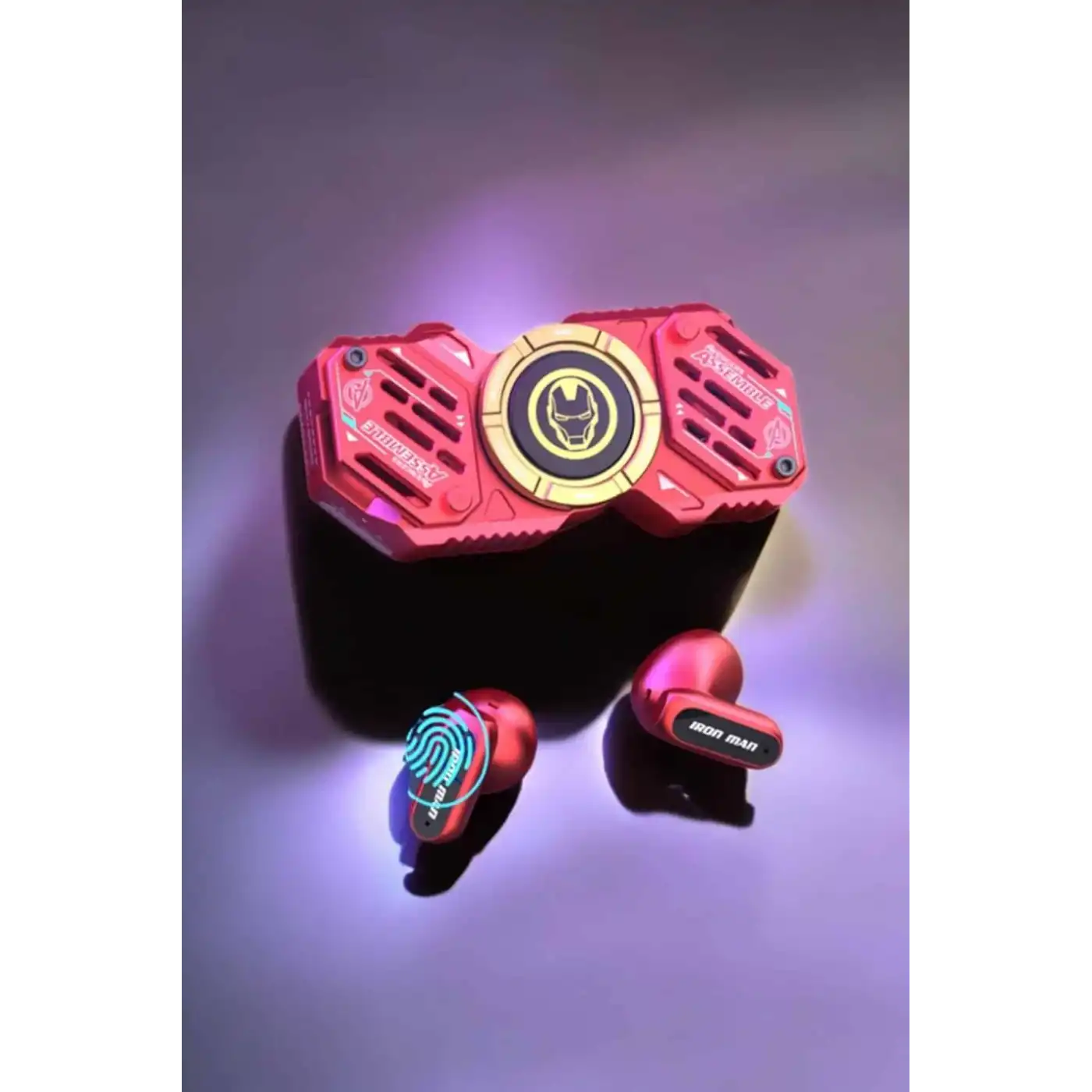 Stres Çarklı Bluetooth Kulaklık Kablosuz Kırmızı Yüksek Ses Kaliteli