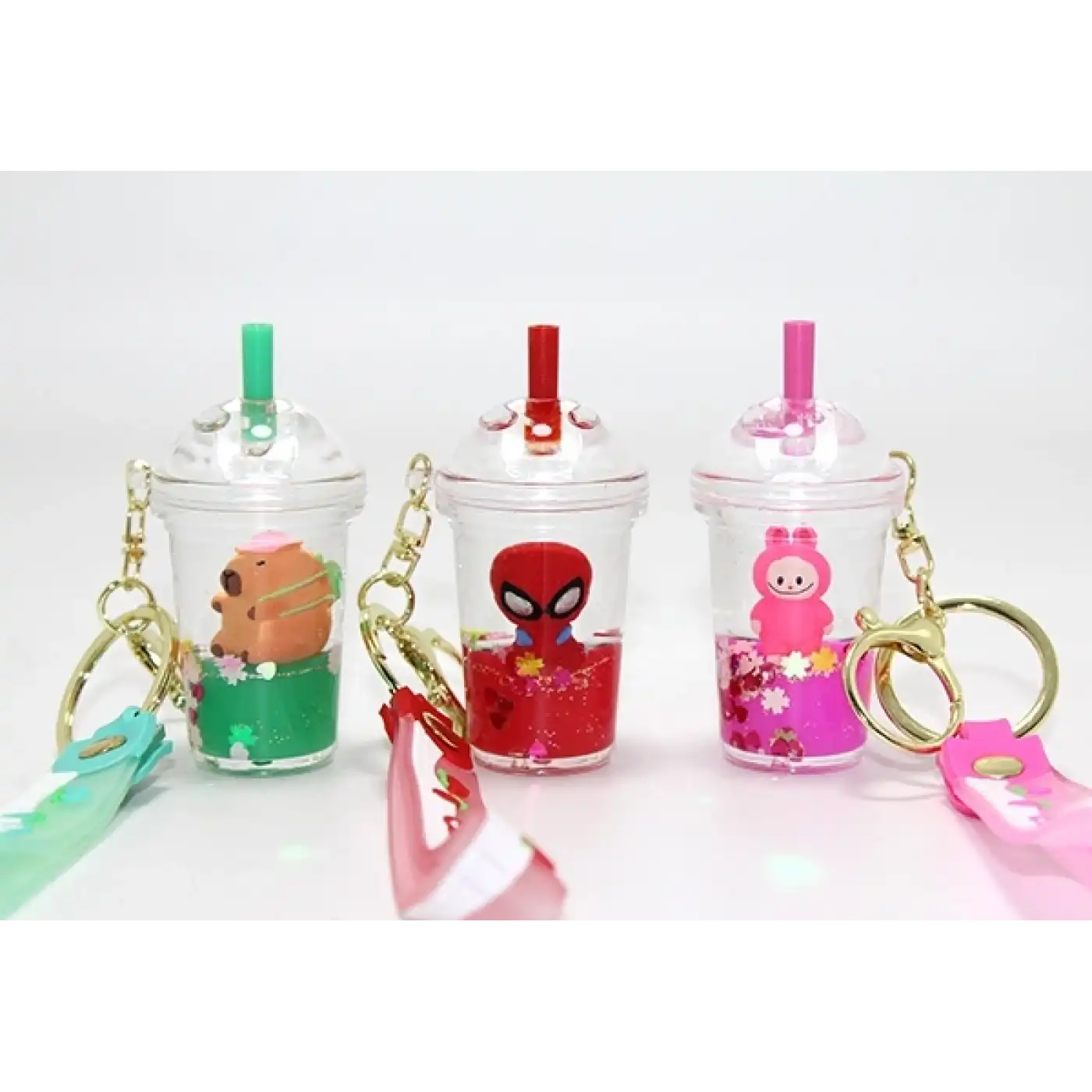 Sulu Silikon Anahtarlık Spiderman, Labubu,kapibara Alk5282