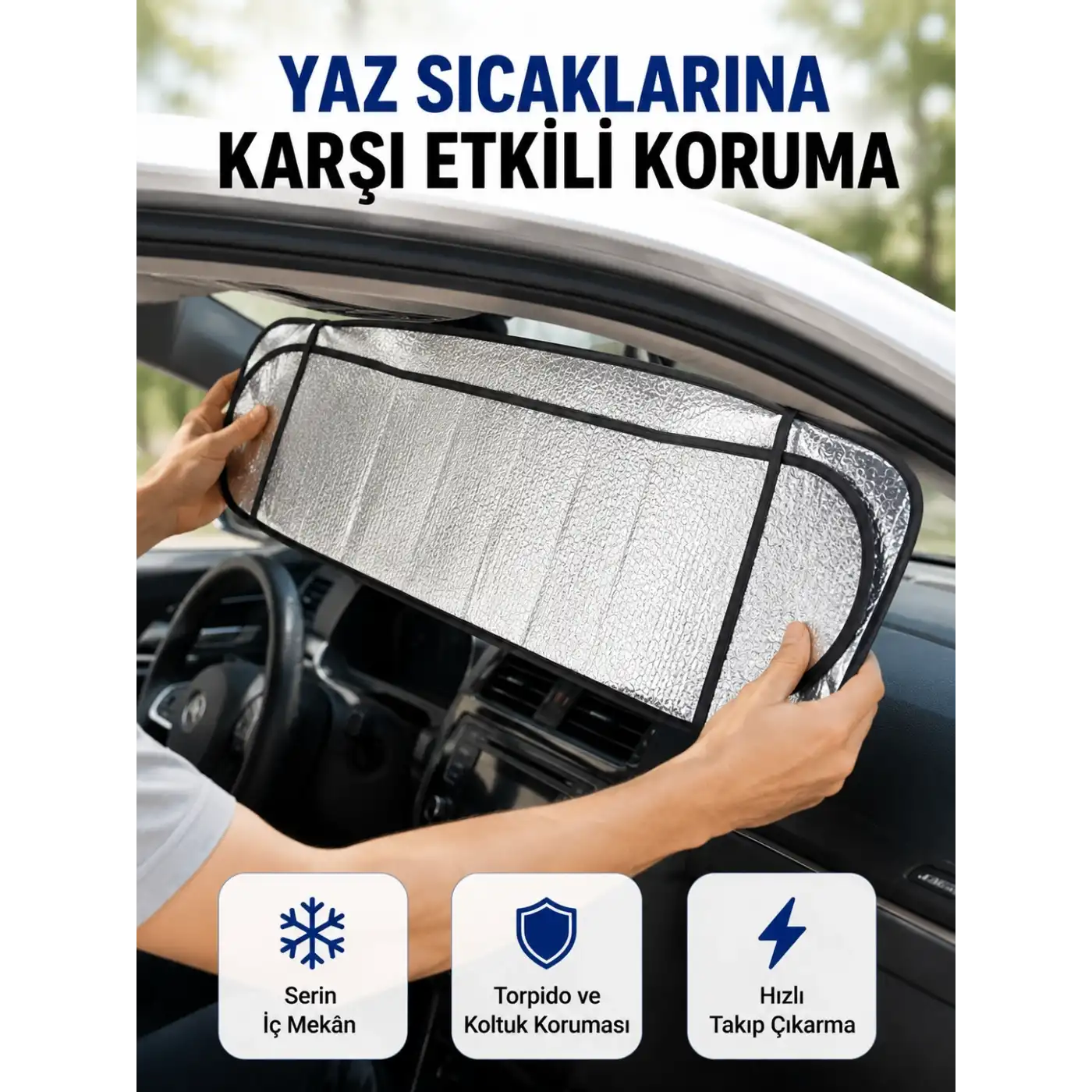 Sünger İzolasyonlu Katlanabilir Güneşlik