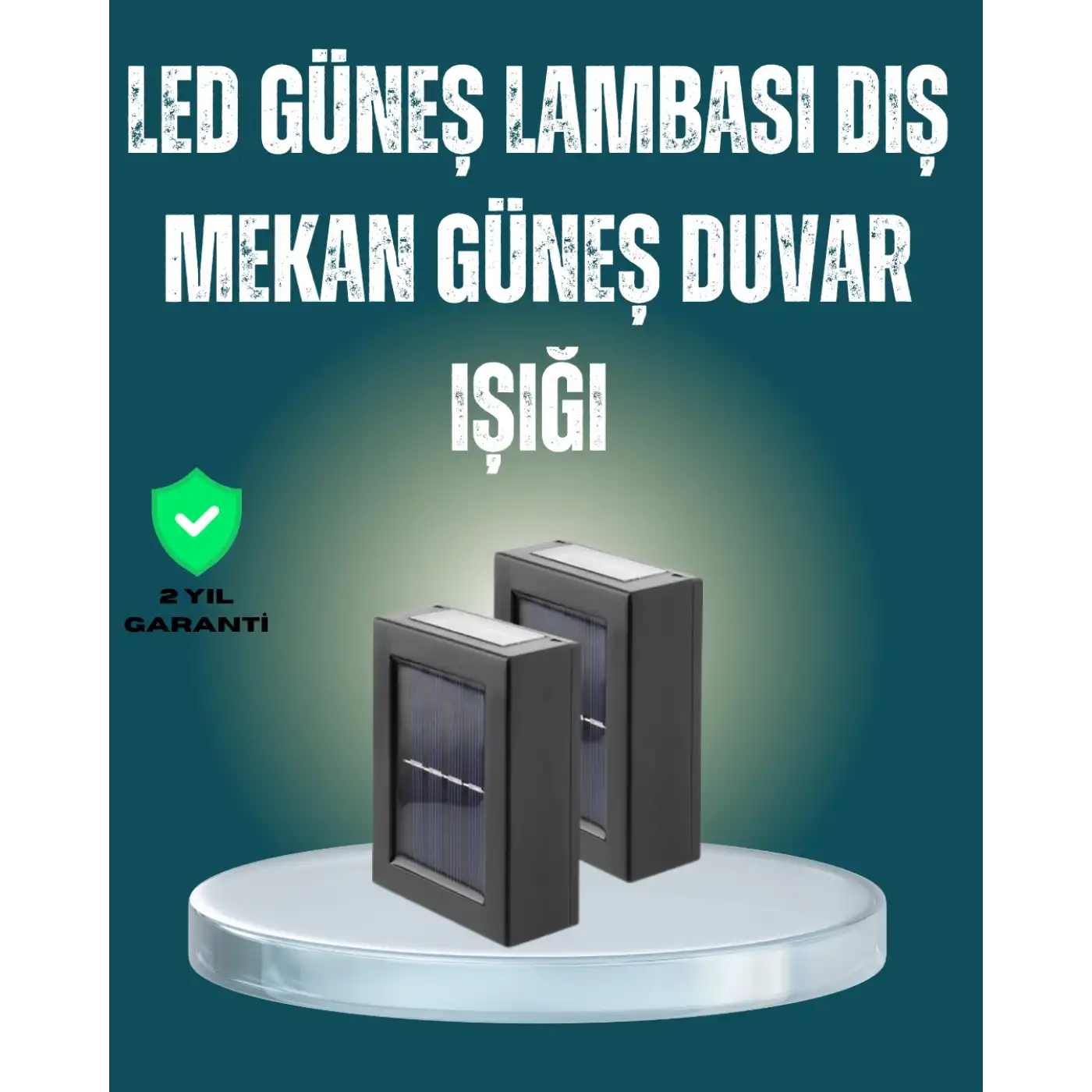 Suya Dayanıklı Güneş Enerjili Bahçe Lambası