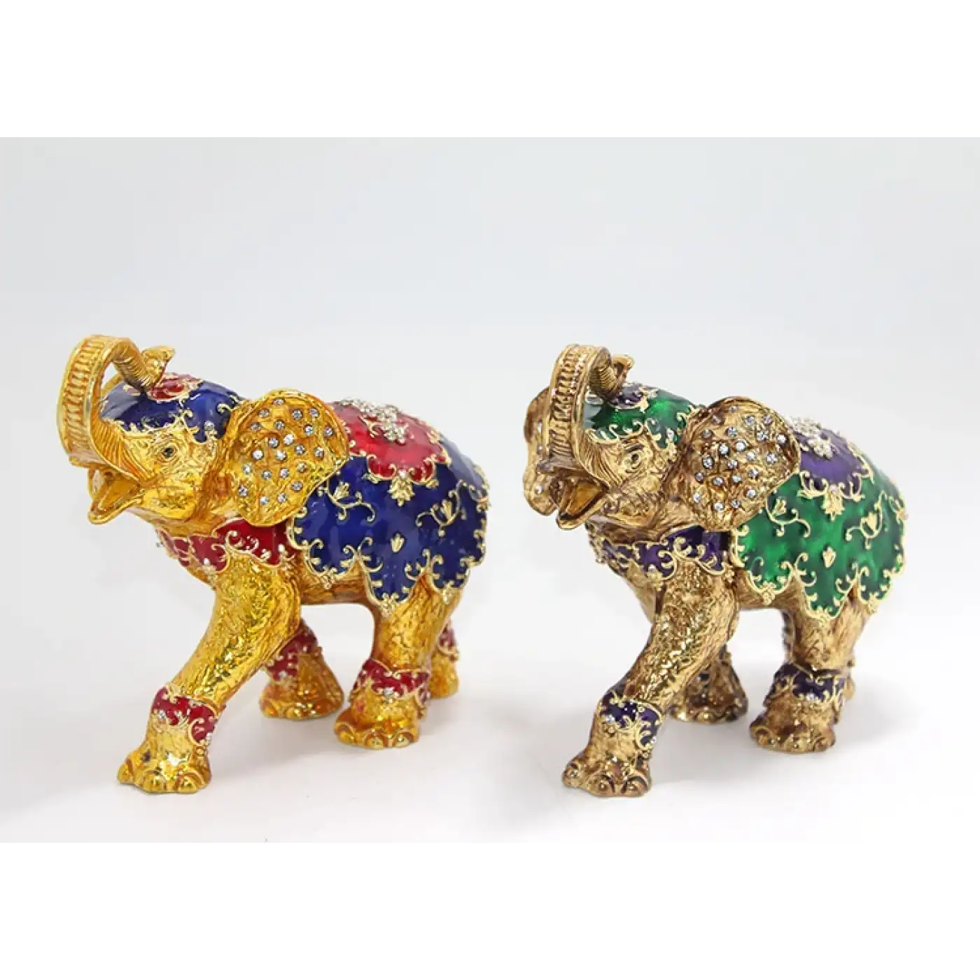 Taşlı Tekli Fil Figürü Model 3