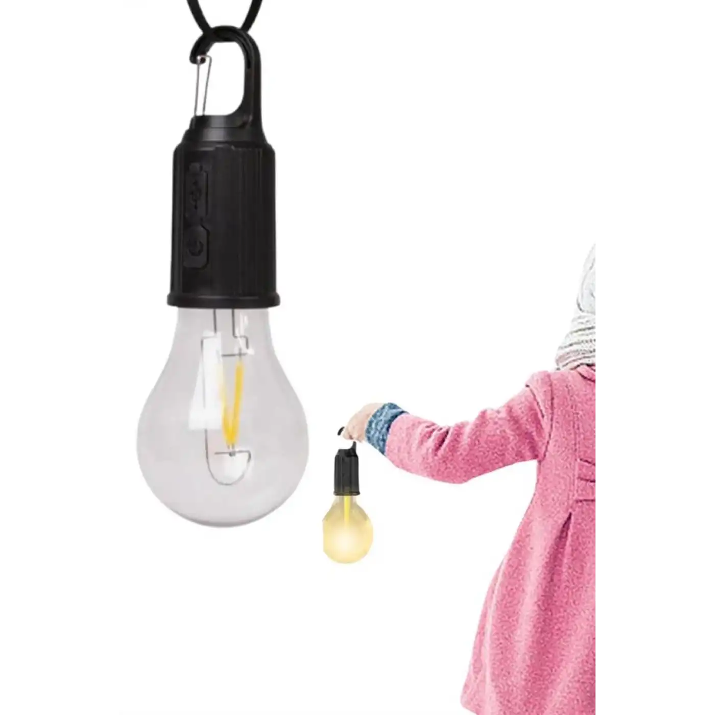 Taşınabilir Askılı Ampul Kamp Lambası Askılı Type-C Şarjlı Bahçe Lambası