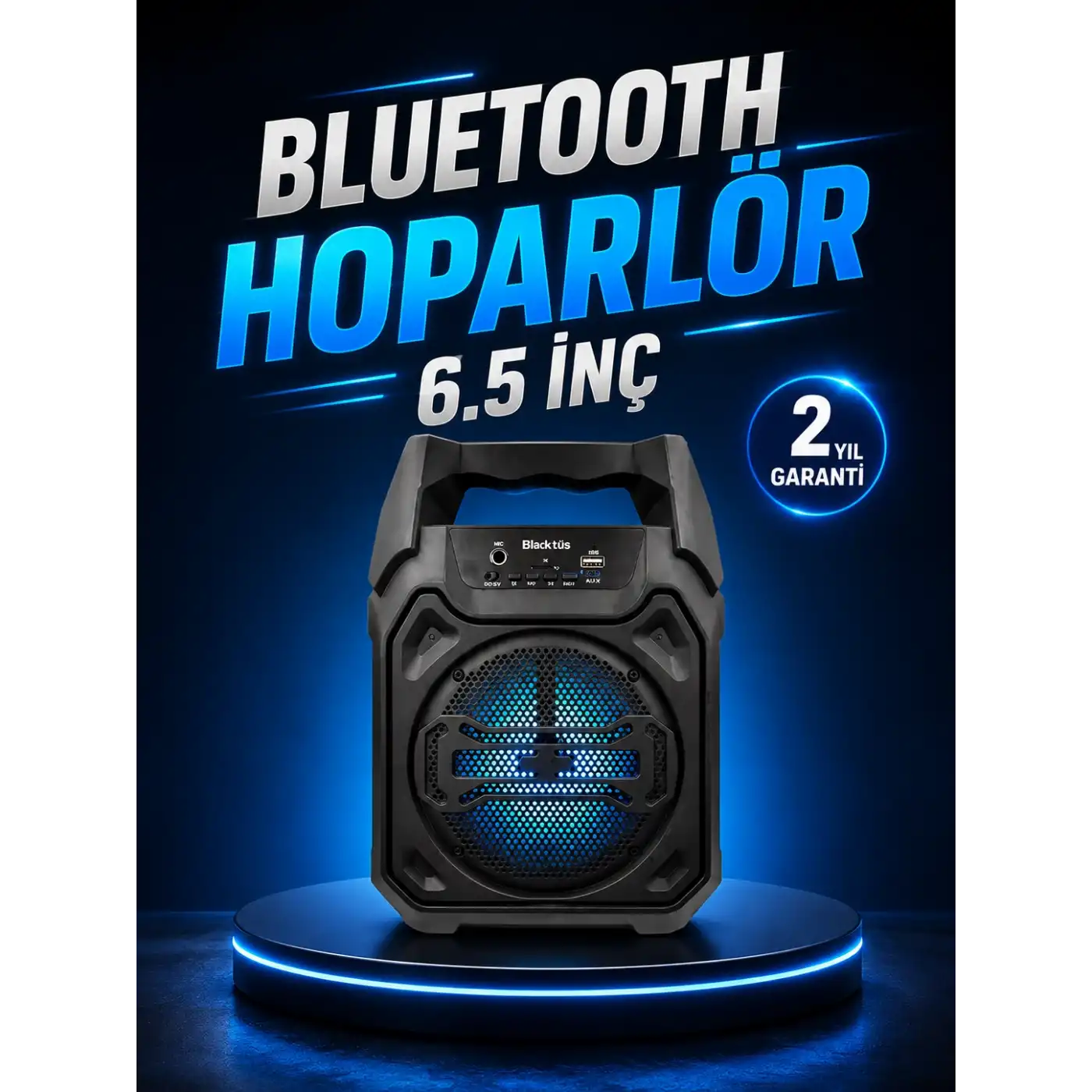 Taşınabilir Şarjlı Hoparlör – Bluetooth, TWS ve Uzun Pil Ömrü