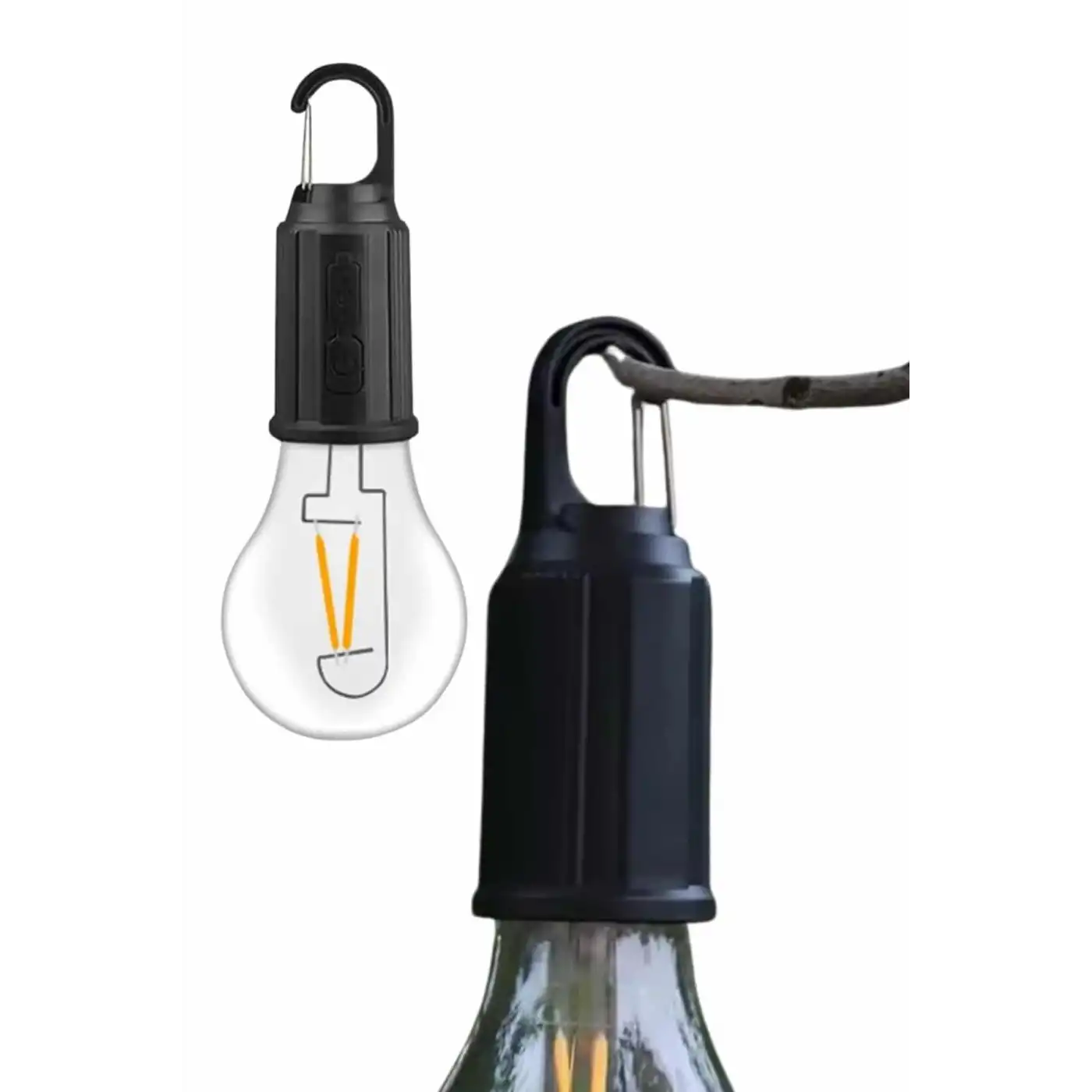 Taşınabilir Şarjlı Led Ampul Askılı Lamba Kamp Bahçe Lambası