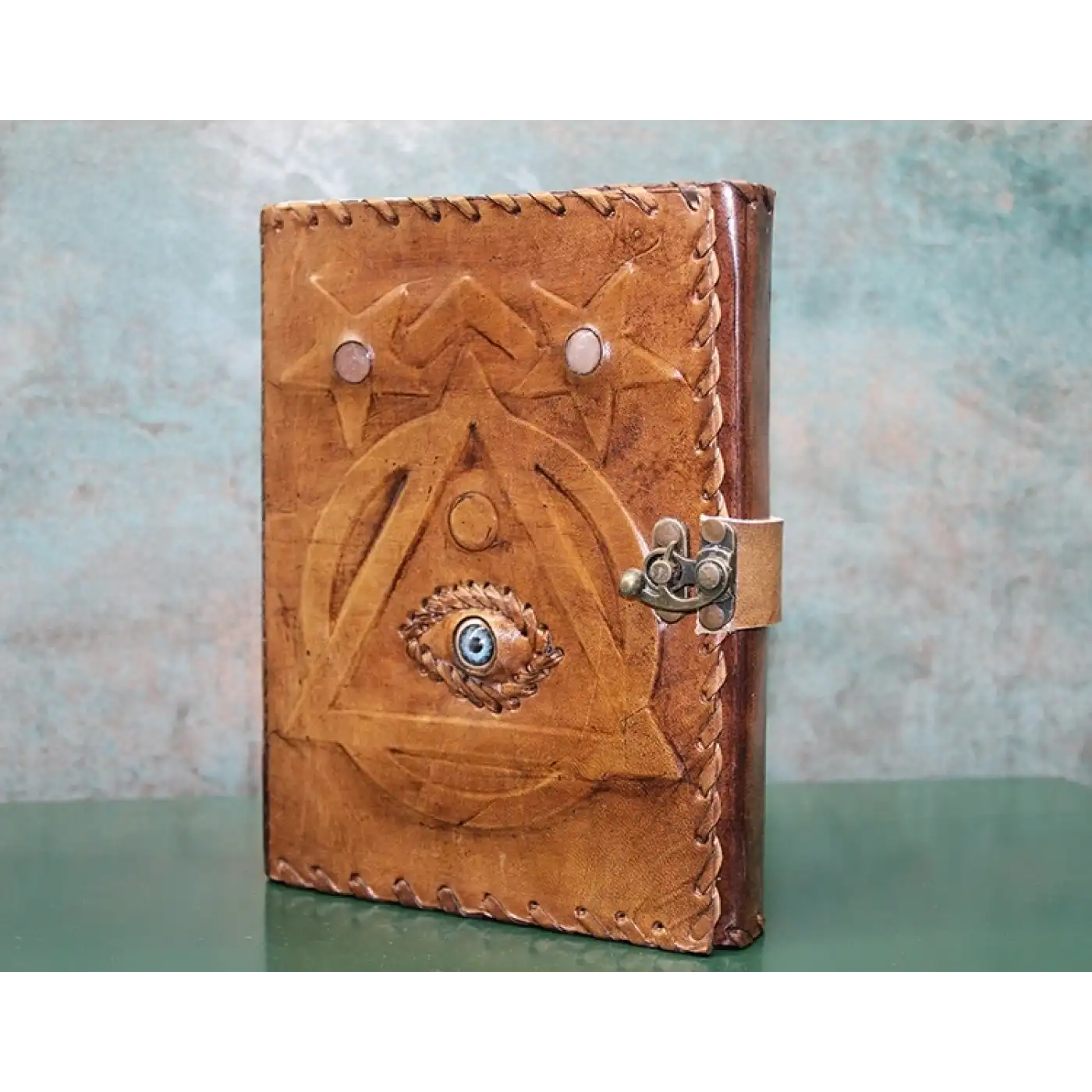 Taşlı Deri Defter Ksk3146