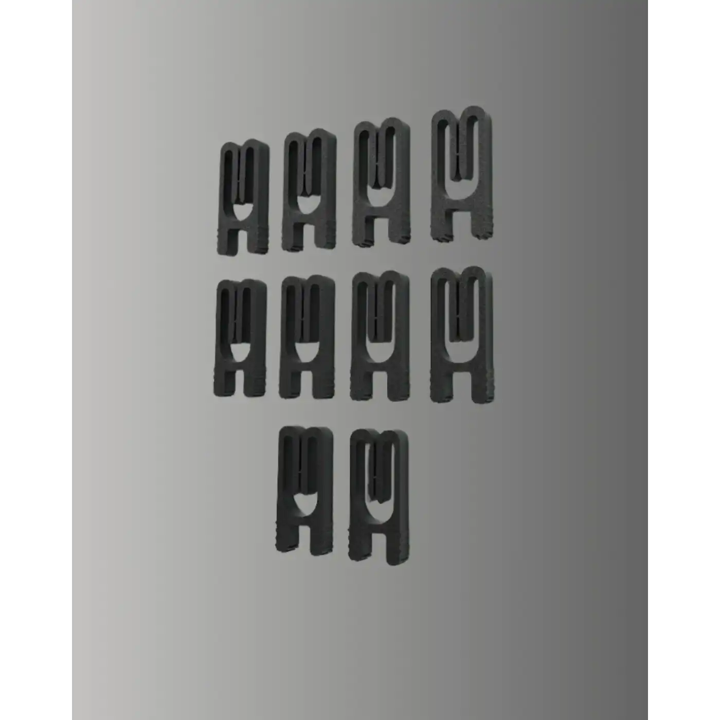 Tekrar Kullanılabilir Poşet Mandalı Siyah 10 Adet