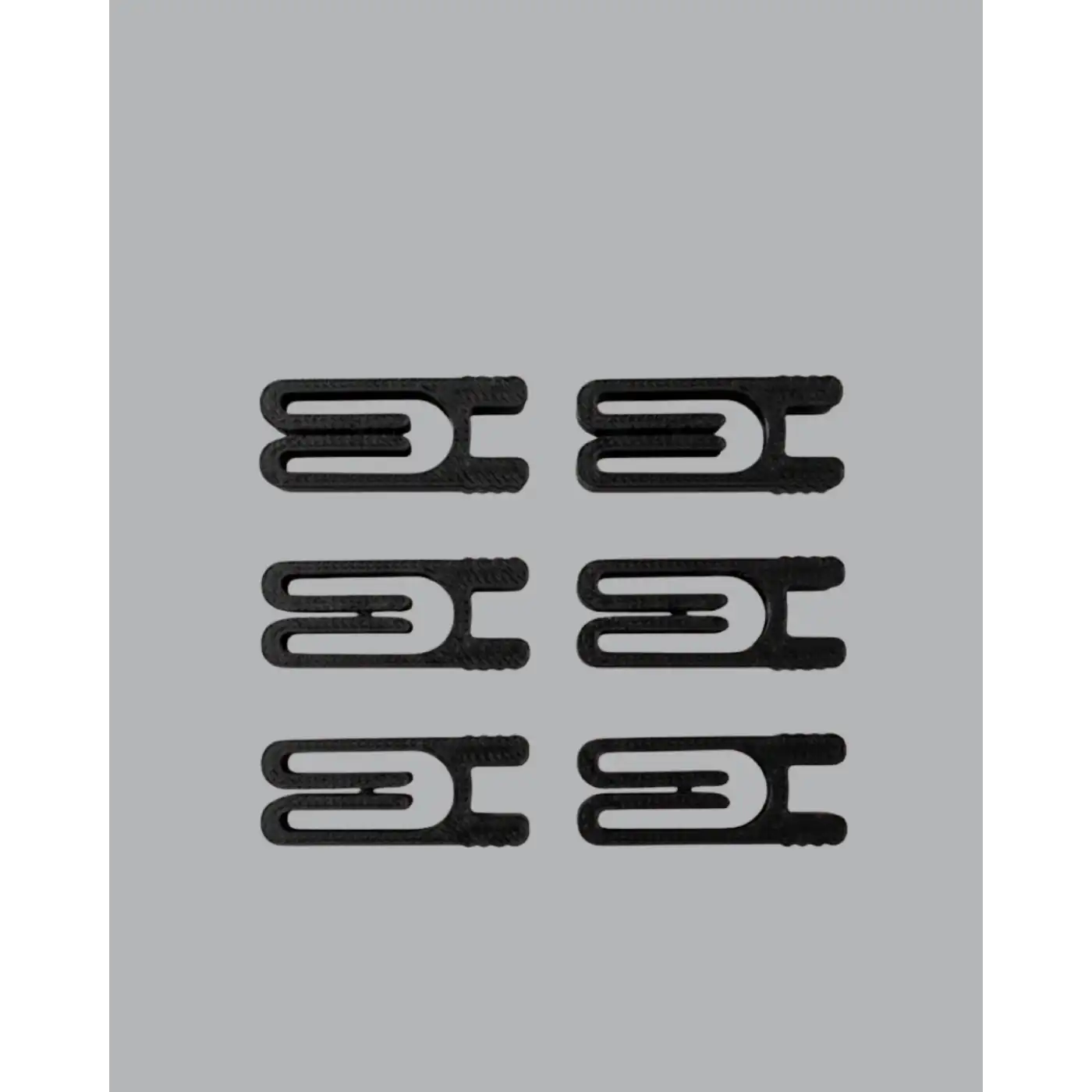 Tekrar Kullanılabilir Poşet Mandalı Siyah 6’lı Set