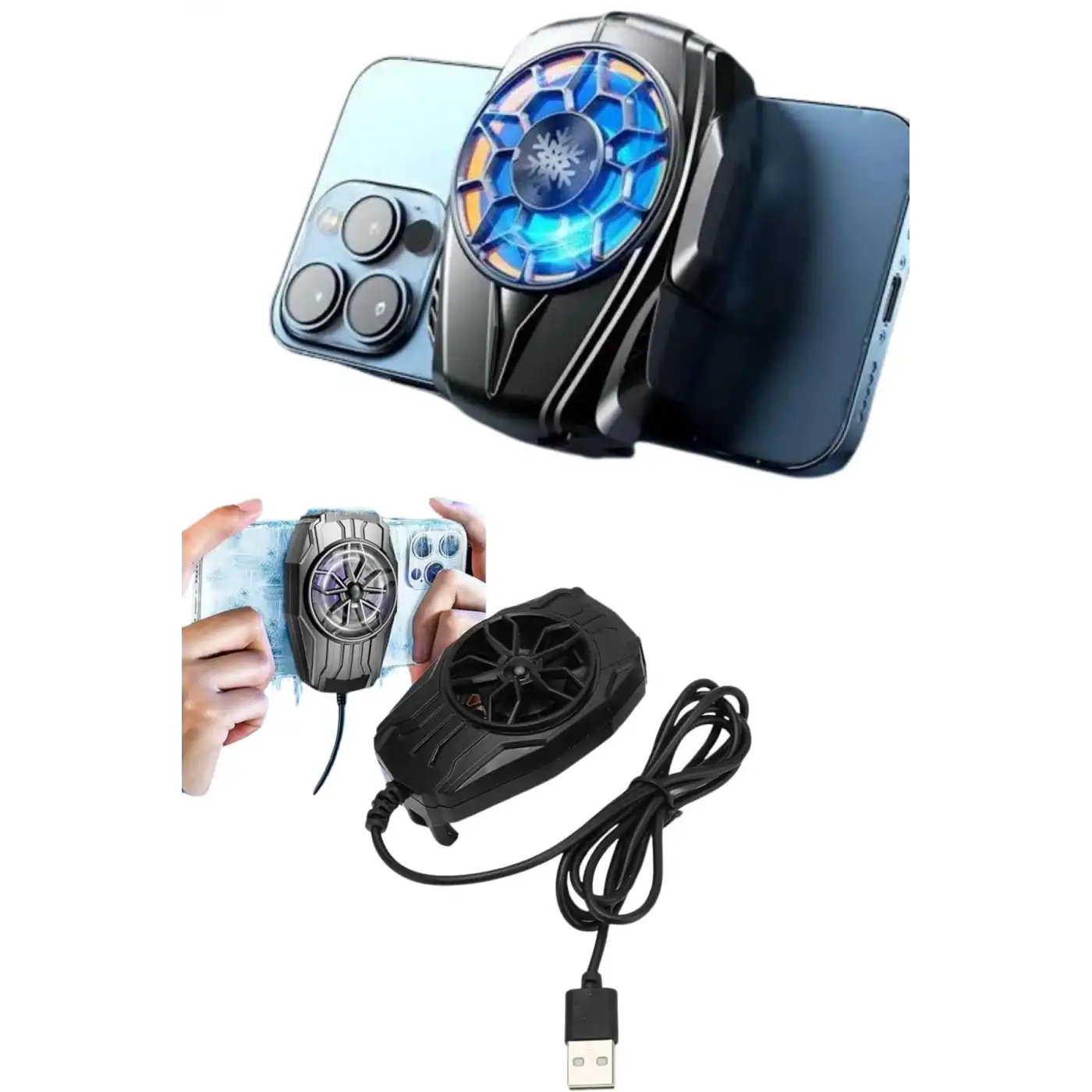 Telefon Soğutucu Fan Güçlü Motor Radyatör Cep Telefon Soğutma