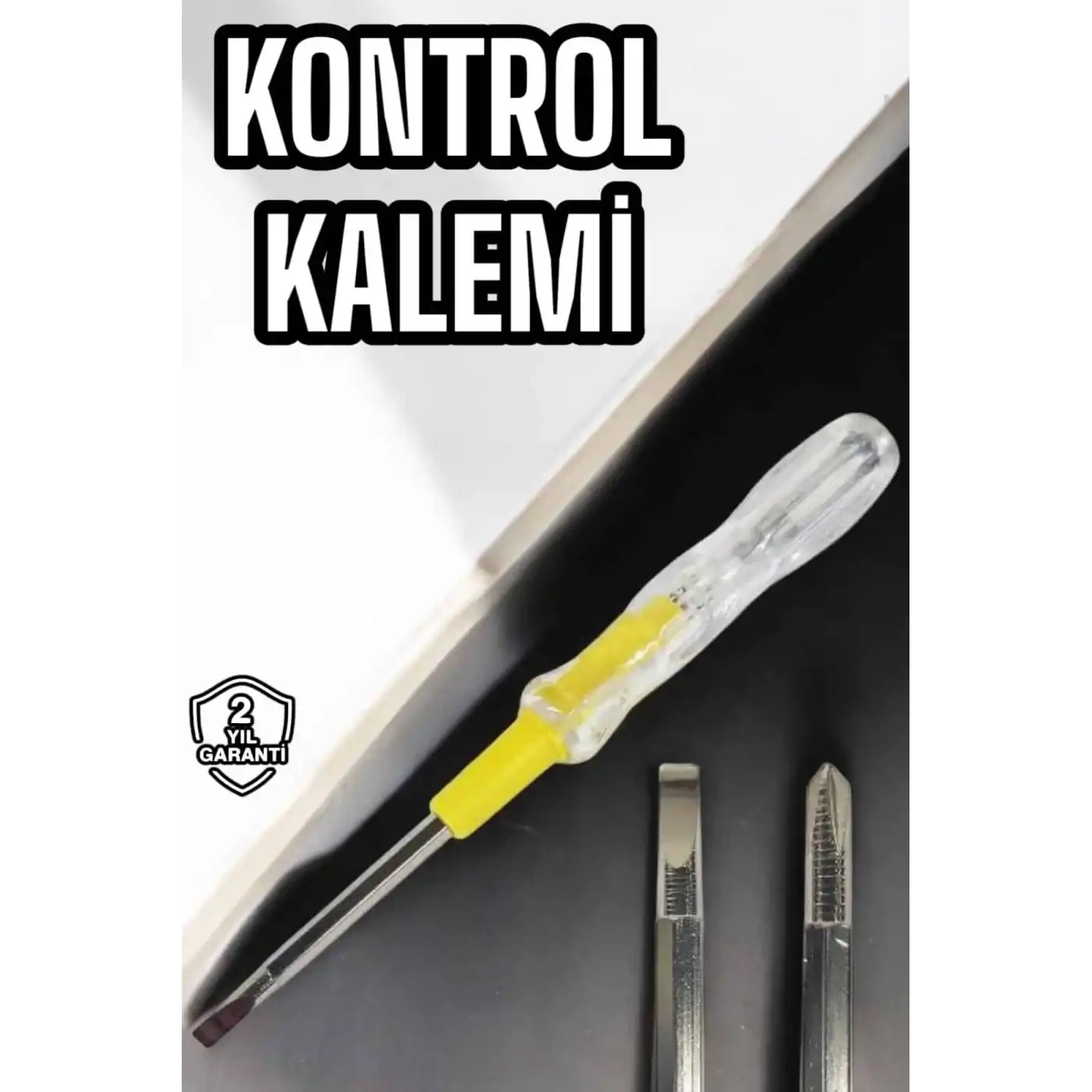 Test Cihazı Kontrol Kalemi Çift Başlıklı Şeffaf Elektrik Testi