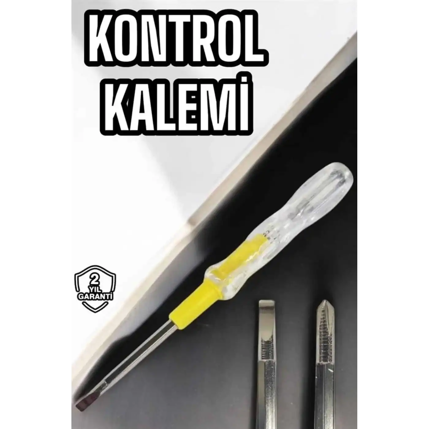 Test Cihazı Kontrol Kalemi Çift Başlıklı Şeffaf Elektrik Testi