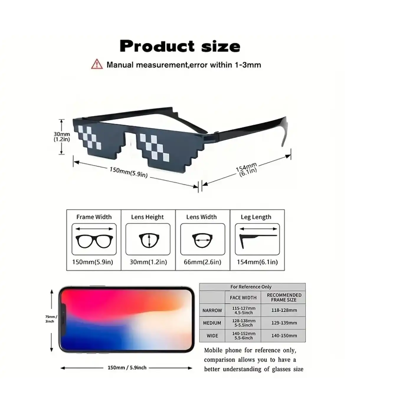 Thug Life Trend Güneş Gözlüğü Mozaik Siyah Kedi Gözlükleri