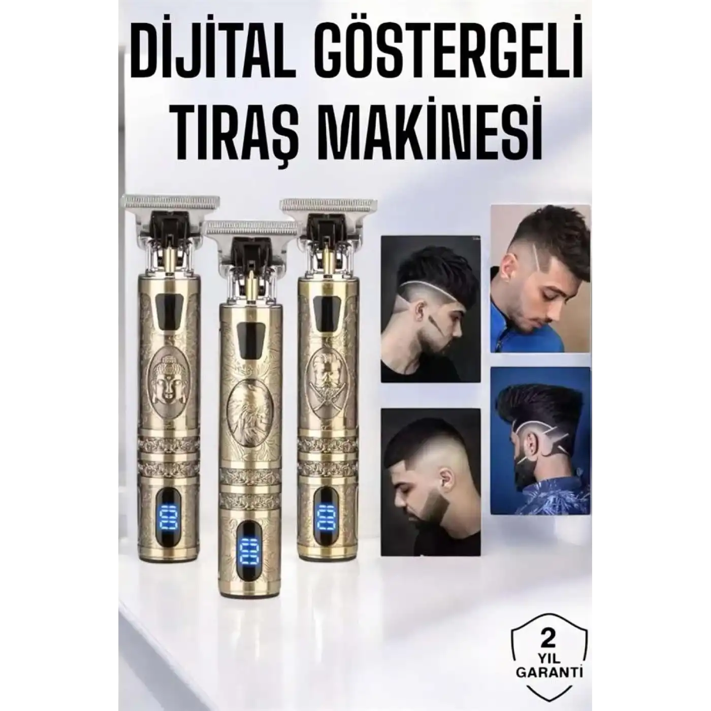 Tıraş Makinesi Çizik Tıraş Paslanmaz Çelik Uzun Ömürlü Şarjlı