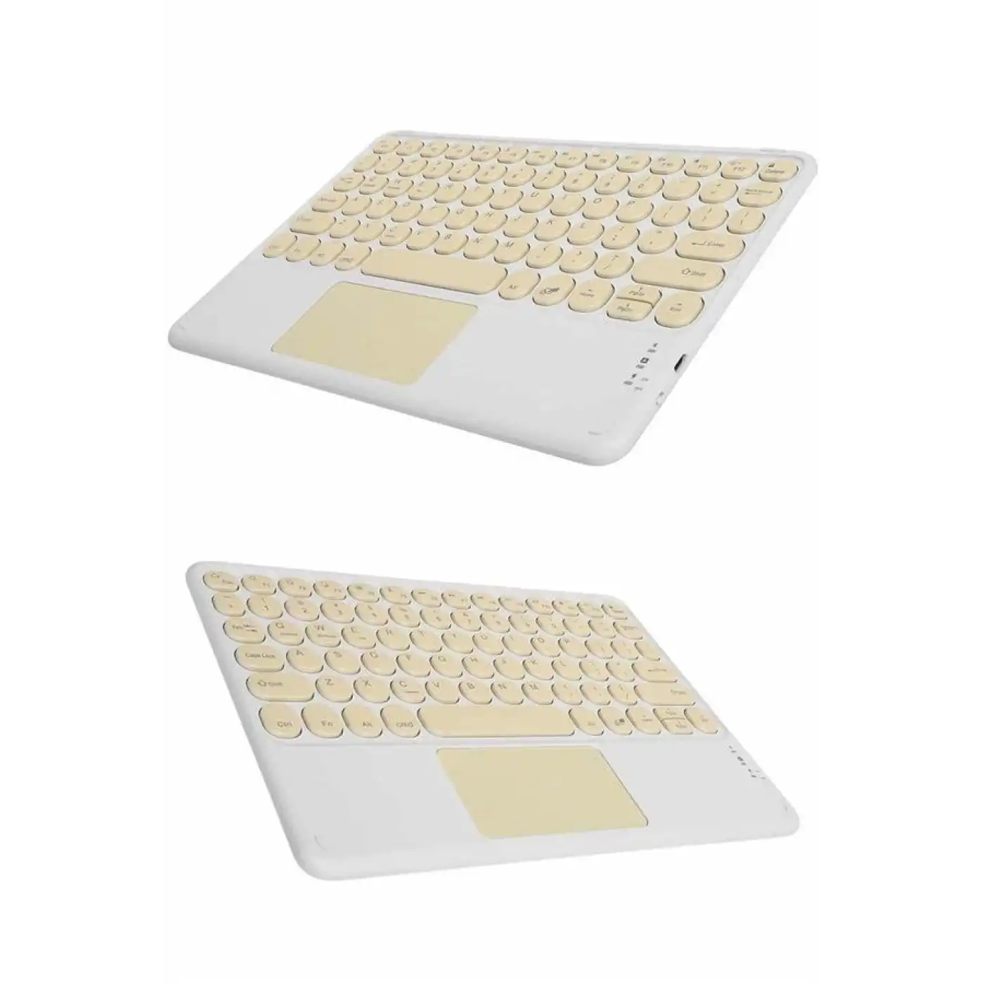 Touchpad Tüm Cihazlara Uyumlu Bluetooth Klavye Touchpad Slim Kablosuz Wifi Q Klavye