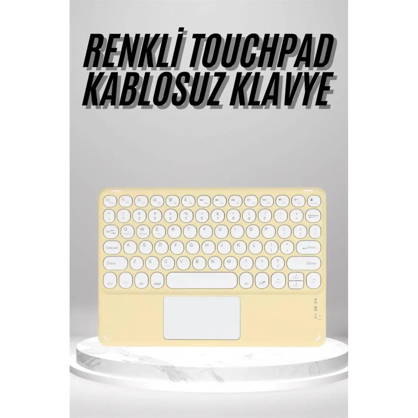 Touchpad Uyumlu Bluetooth Klavye Slim Kablosuz Wifi Q Klavye