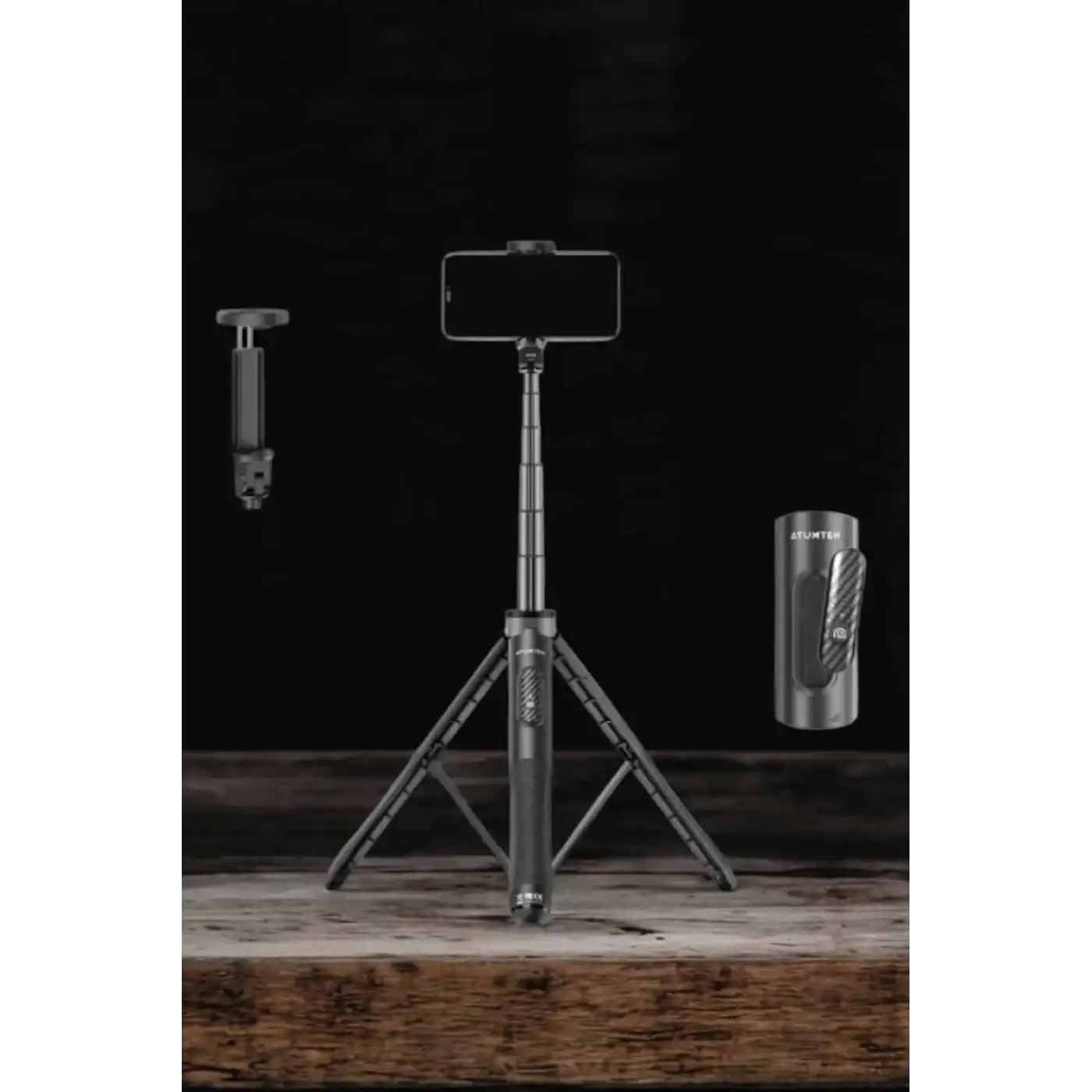 Tripod Kablosuz Bluetooth Bağlantılı Selfie Çubuğu 360 Derece Dönebilen